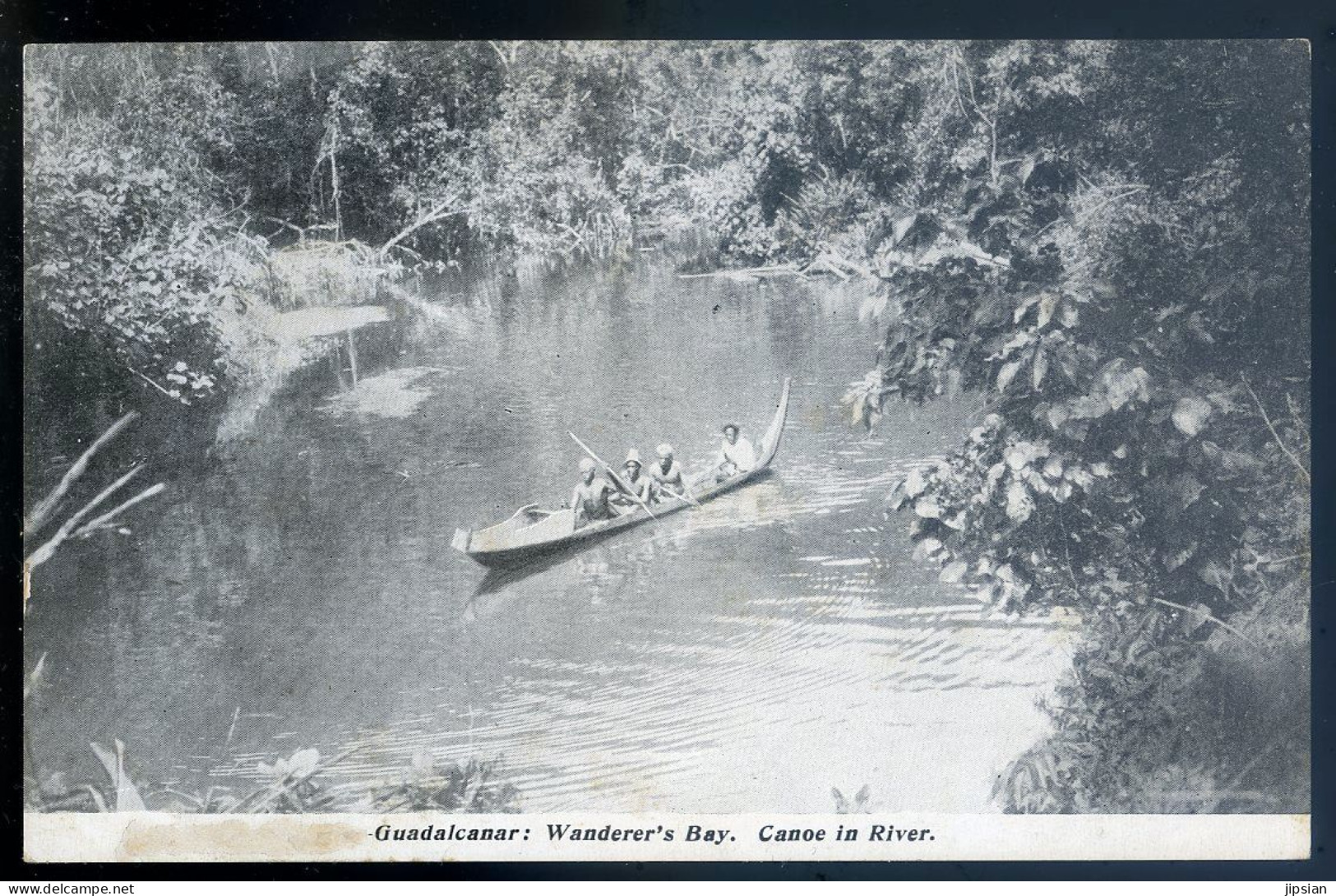 Cpa Océanie Melanesian Mission - Guadalcanar , Wanderer's Bay  Canoe In River  Les ïles Salomon / Solomon Islands LANR65 - Solomon Islands