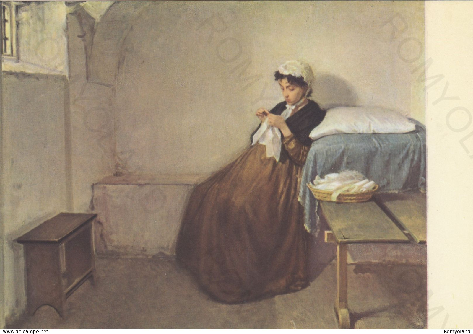 CARTOLINA  ROMA,LAZIO-GALLERIA NAZIONALE D'ARTE MODERNA-TOMA (1836-1891) LUISA SANFELICE IN CARCERE-STORIA,NON VIAGGIATA - Mostre, Esposizioni