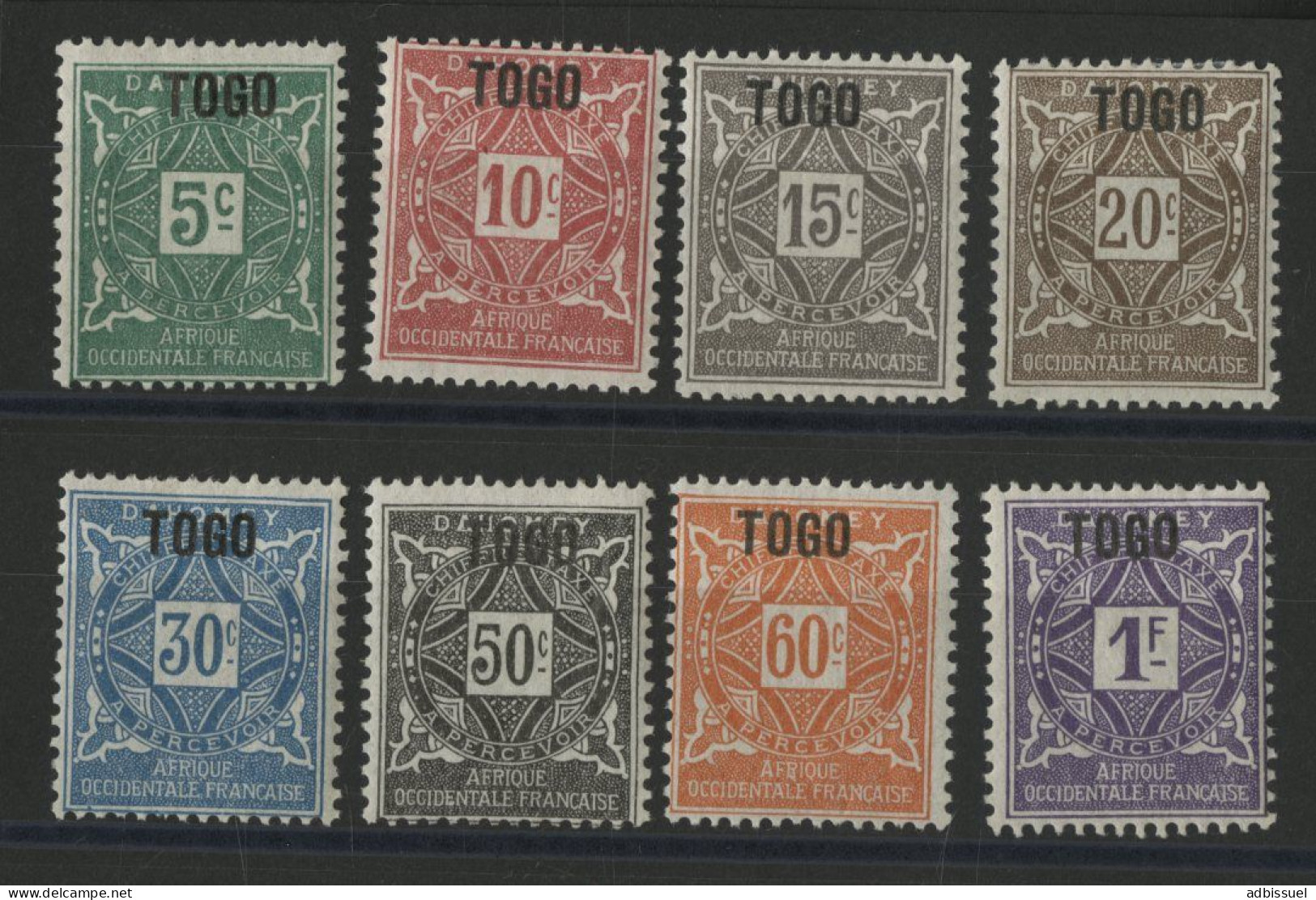 TIMBRES - TAXE N° 1 à 8 Neuf * (MH) Cote 24 € TB - Nuovi