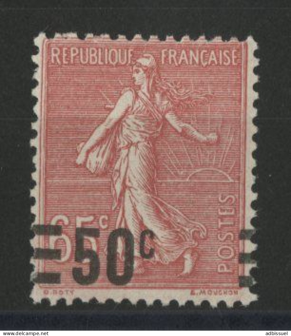 N° 224 Neuf ** (MNH) VARIETE De SURCHARGE DEPLACEE Vers La Gauche TB - Unused Stamps