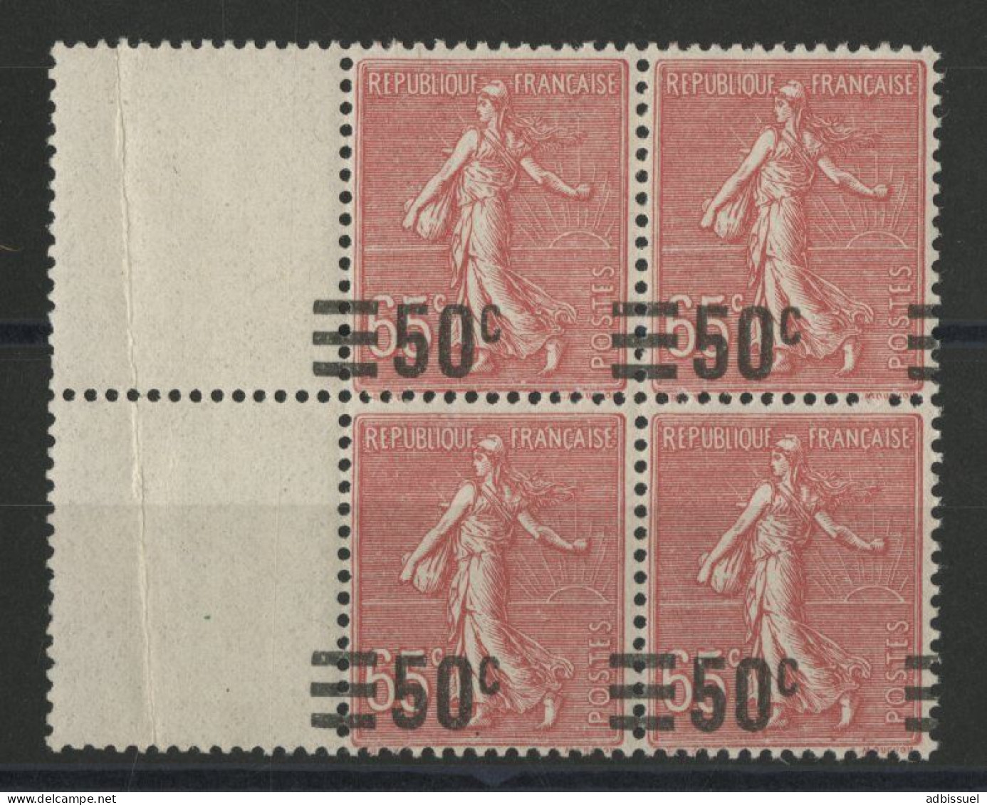 N° 224 ( X4) Neufs ** (MNH) VARIETE De SURCHARGE DEPLACEE Vers La Gauche TB Voir Suite - Unused Stamps