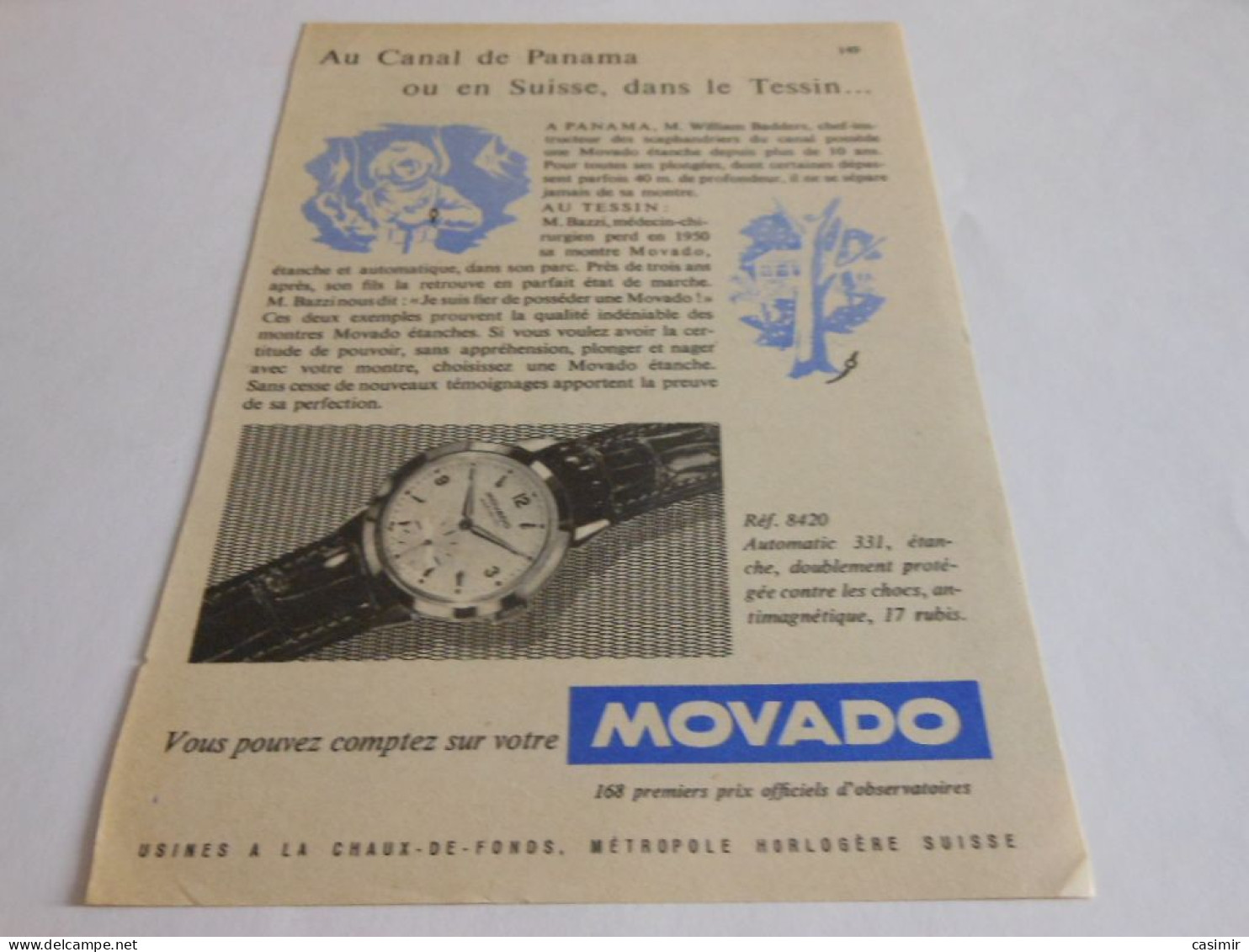 Montre movado sales ancienne or prix