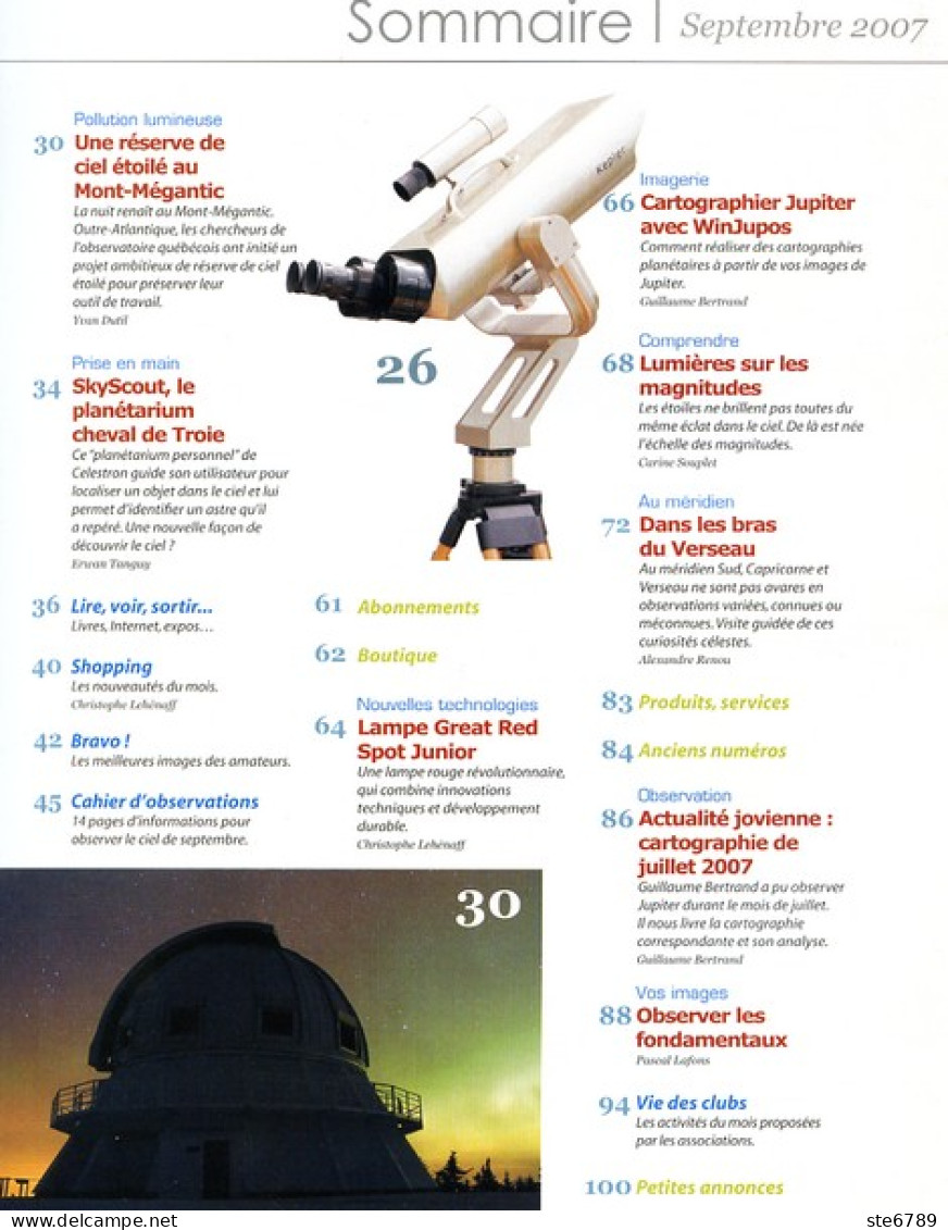 ASTRONOMIE Magazine  N° 93 Revue Des Astronomes Amateurs , Au Dela De Neptune , Déchiffrer Les Magnitudes - Ciencia