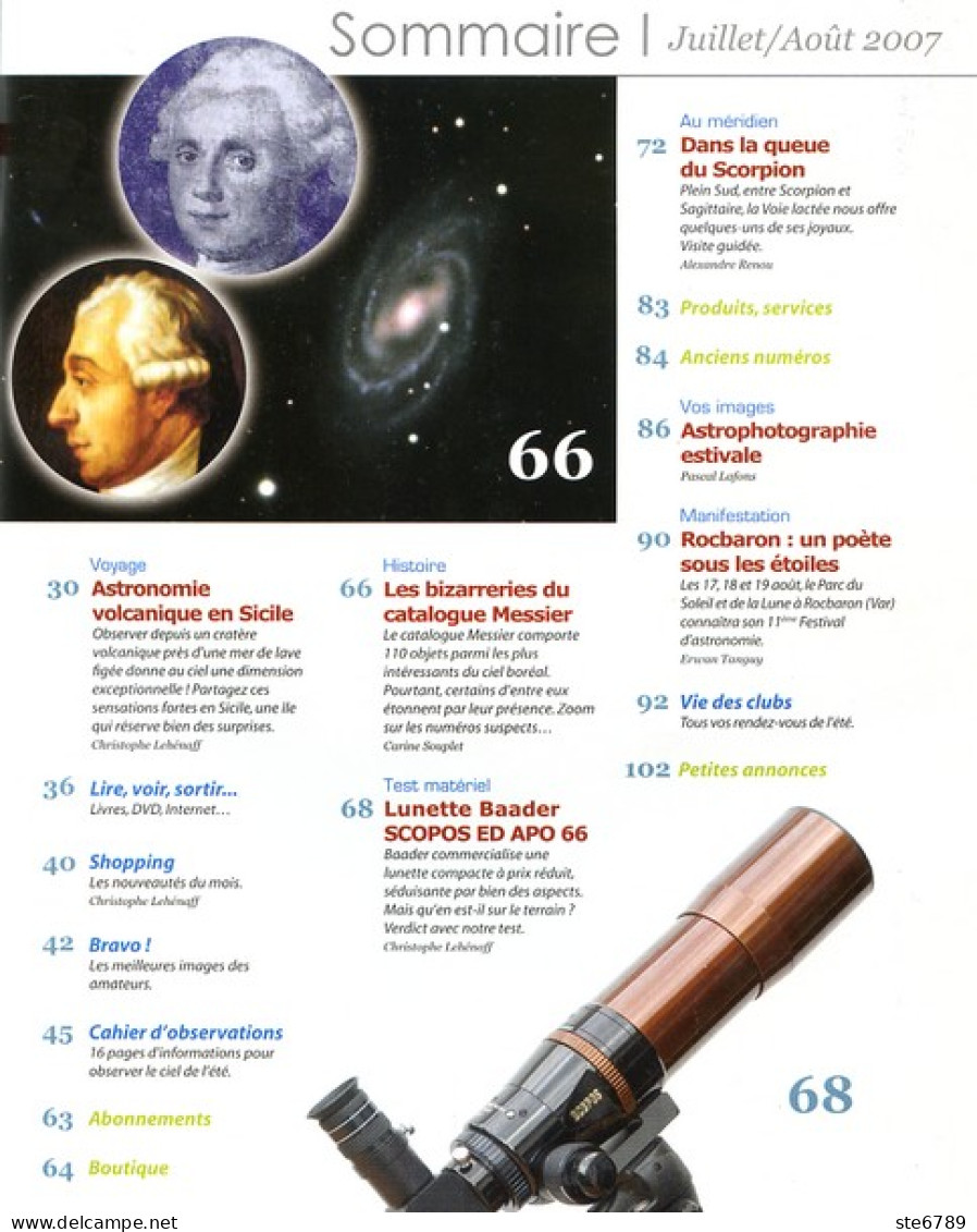 ASTRONOMIE Magazine  N° 92 Revue Des Astronomes Amateurs , Exoplanètes , Astronomie Volcanique Sicile , - Ciencia
