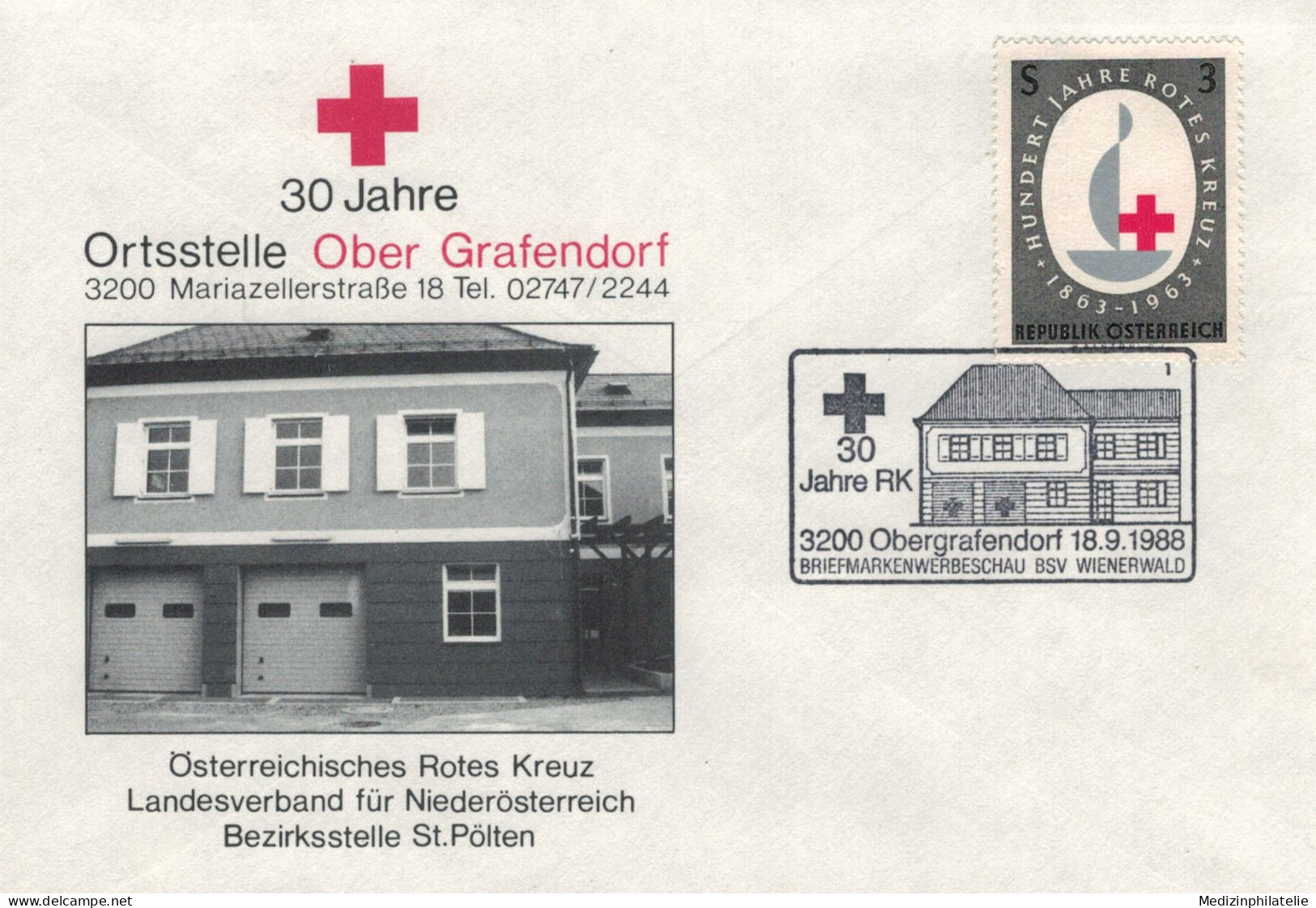 Rotes Kreuz - 3200 Obergrafendorf 1988 Wienerwald - Primeros Auxilios