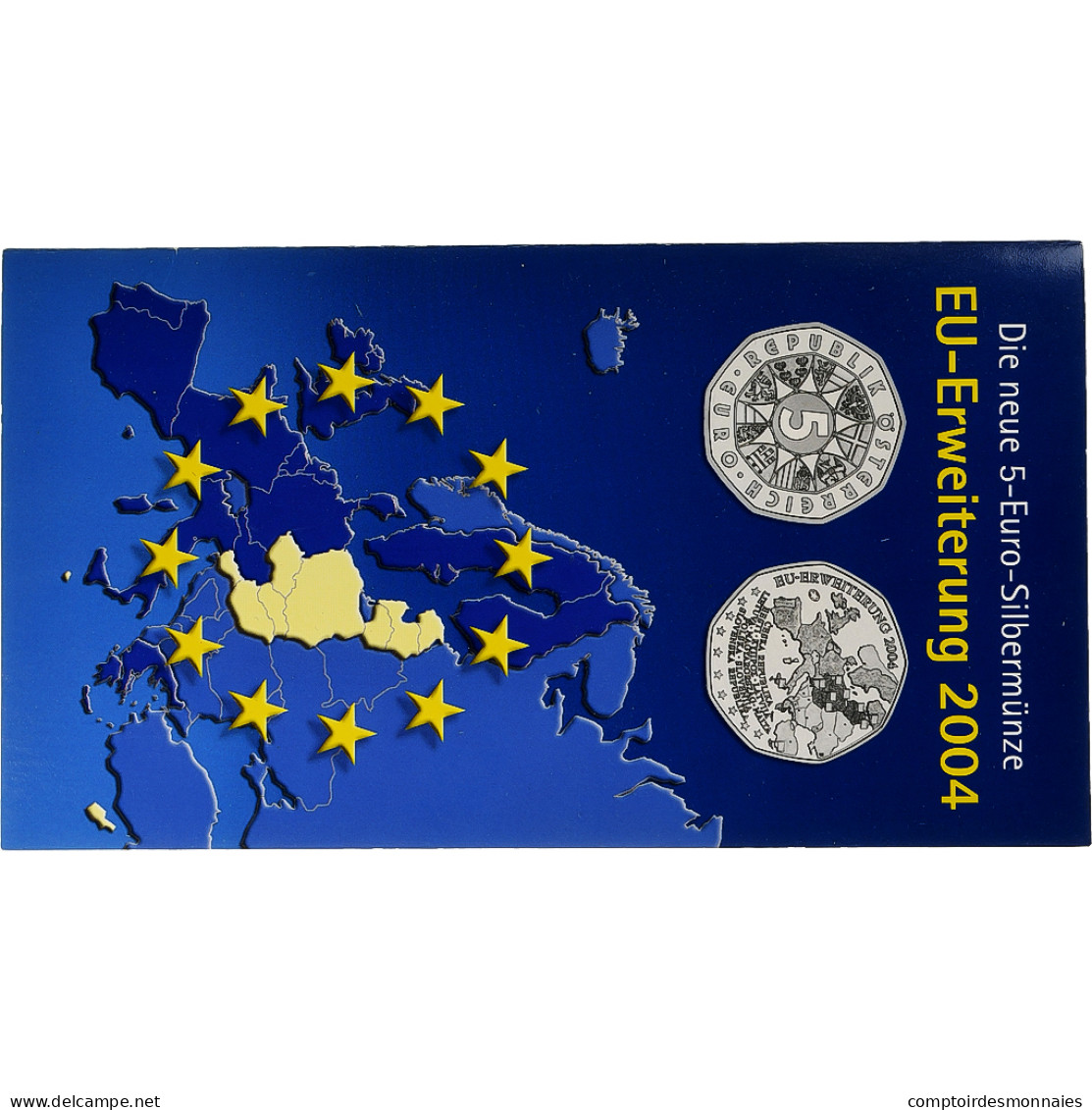 Autriche, 5 Euro, Enlargement Of The European Union, 2004, Vienna, FDC, FDC - Oesterreich