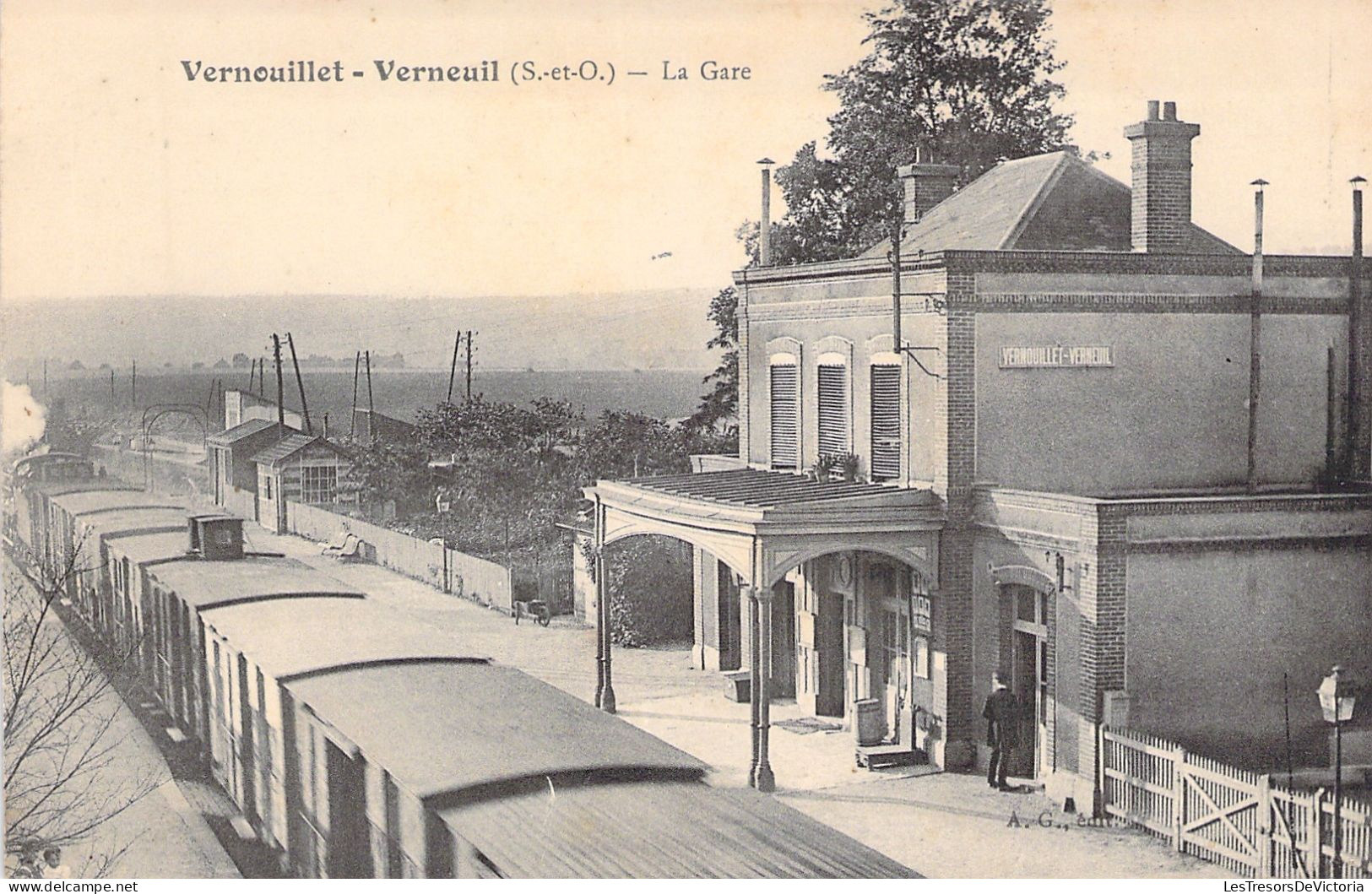 FRANCE - Vernouillet - Verneuil - La Gare - Carte Postale Ancienne - Vernouillet