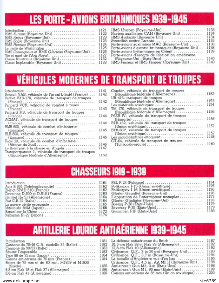 ENCYCLOPEDIE DES ARMES N° 59 Avions Chasseurs 1919 1939 , Blériot Spad , Polikarpov , US Nav   , Militaria Forces Armées - Frans
