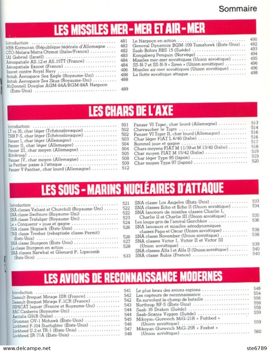 ENCYCLOPEDIE DES ARMES N° 28 Avions Reconnaissance Lockheed Mig  Mirage  ,  Militaria Forces Armées - French