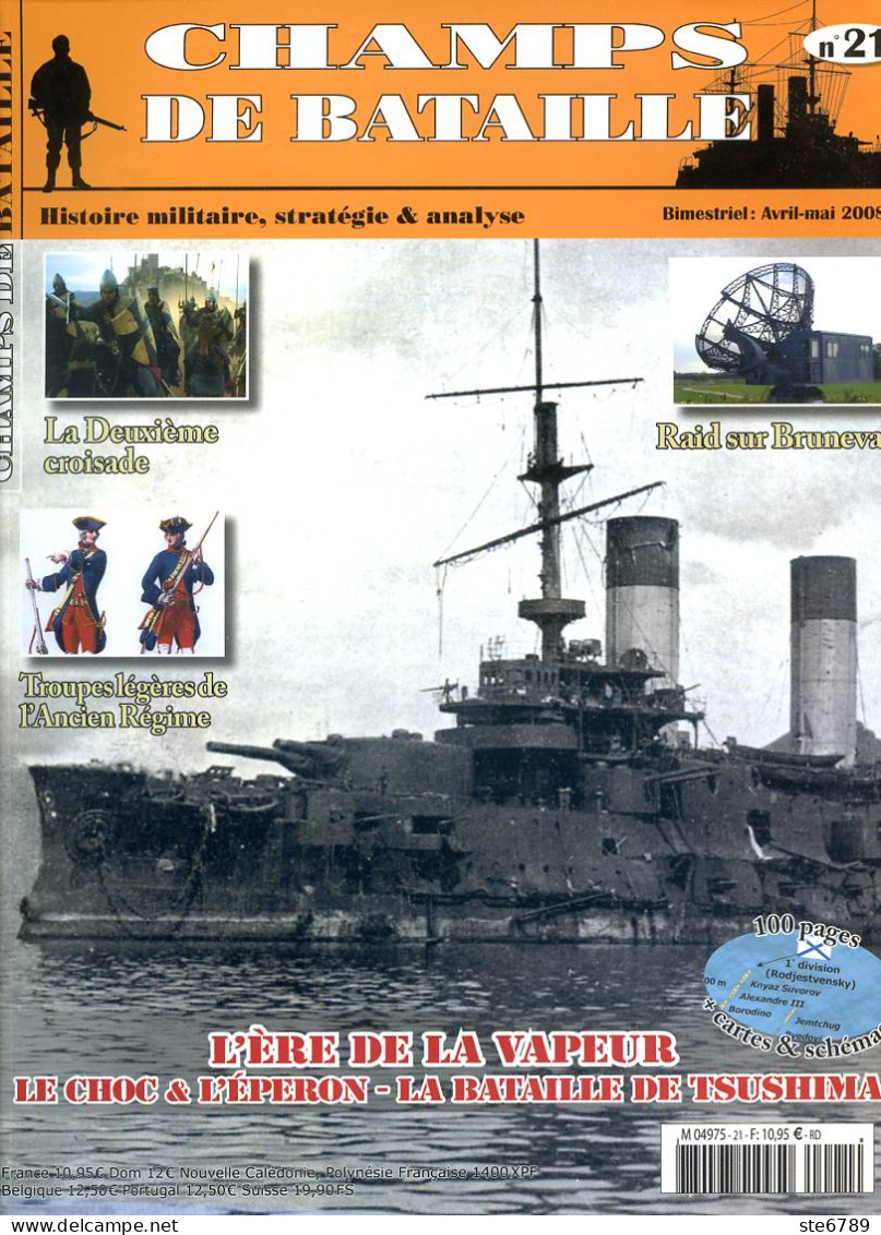 Champs De Bataille 21 Ere De La Vapeur , Raid Sur Bruneval , Bataille Tsushima , Deuxième Croisade ,  Militaria - Français