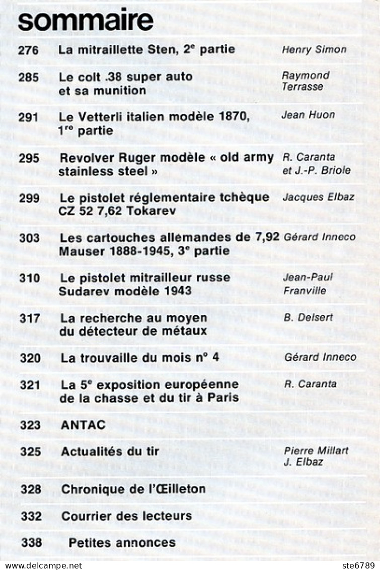 CIBLES N° 90 Mai 1977 Revue Armes Et Tir Revolver Ruger , Vetterli 1870 , Colt 38 , Pistolet CZ Tokarev , Sten - Français