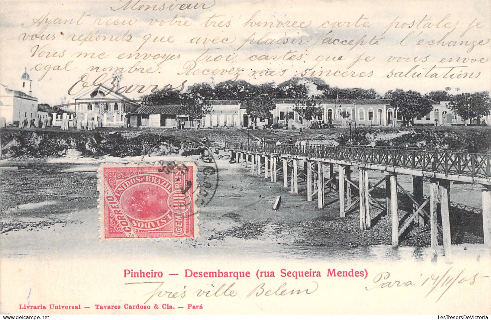 BRESIL -  Pinheiro - Desembarque Rua Sequeira Mendes - Carte Postale Ancienne - Andere