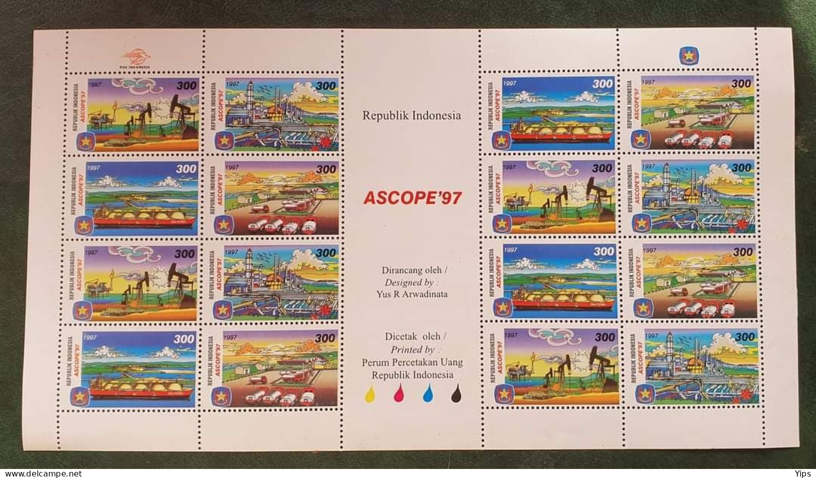 Ascopex 1997 ( Avaible Stamp Set Too At 1 Euro ) - Indonésie