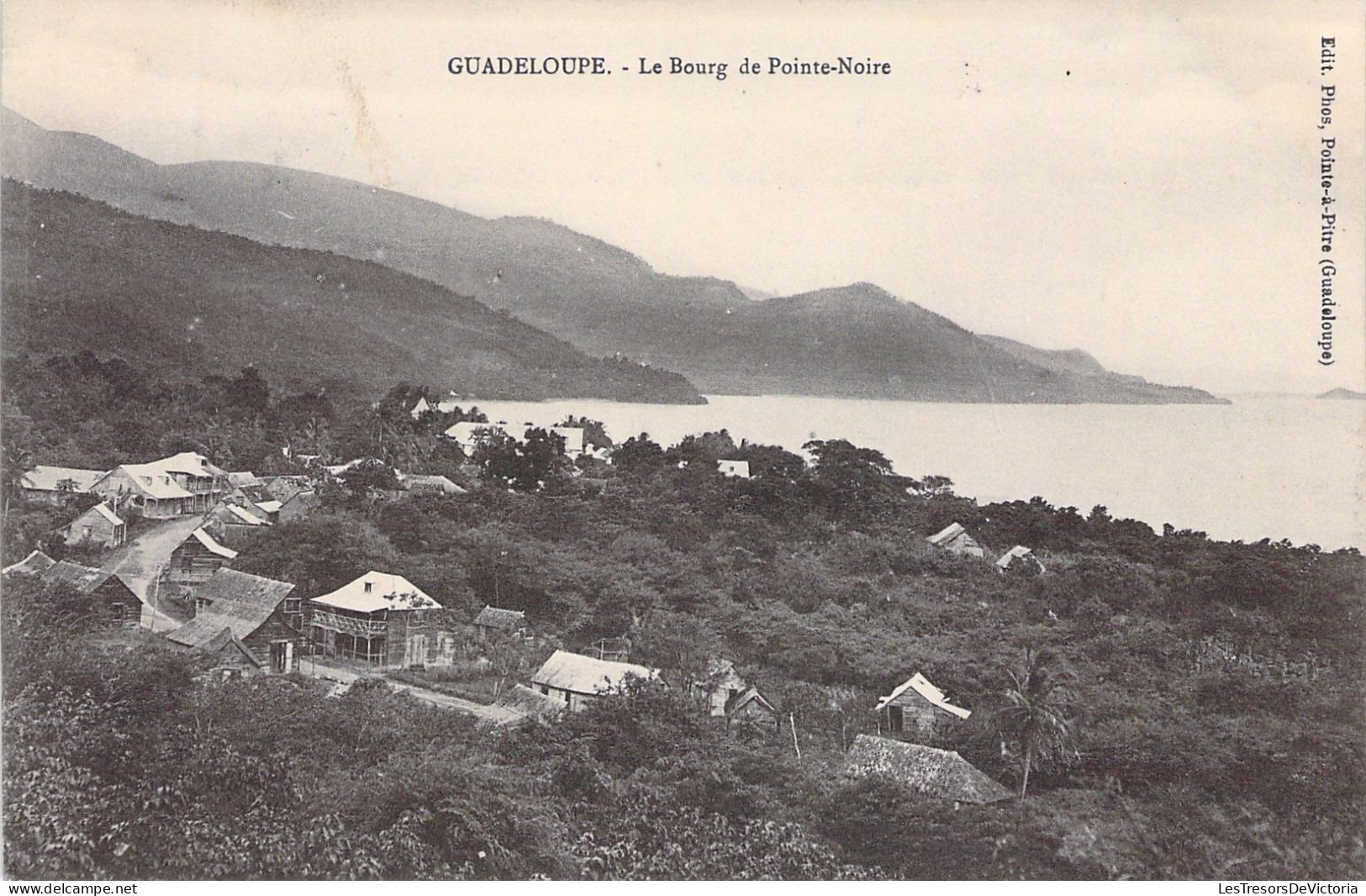 GUADELOUPE - Le Bourg De Pointe Noire - Oblit Maritime Colon A Bordeaux LD N°3  - Carte Postale Ancienne - Pointe A Pitre