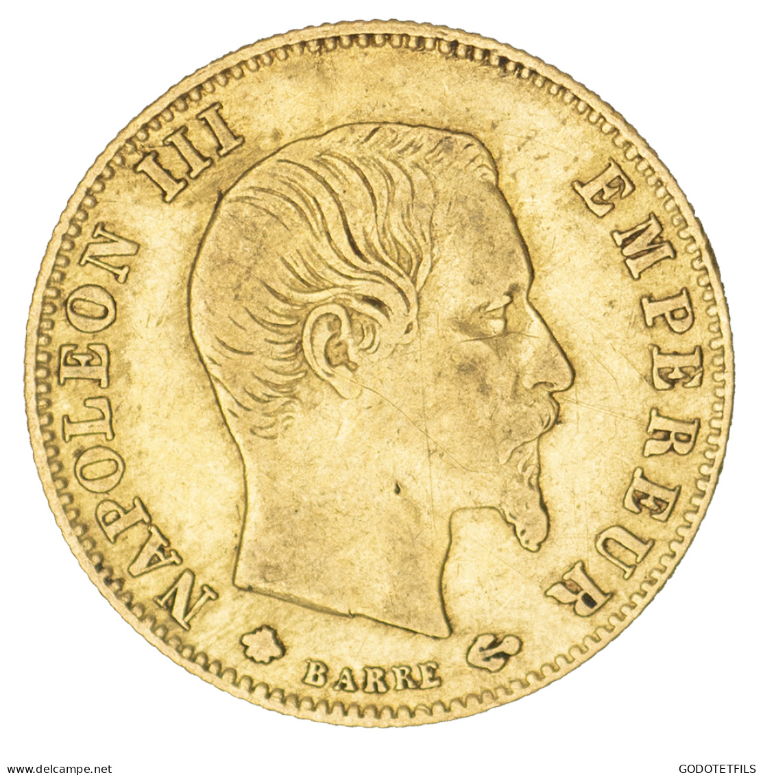 Second-Empire- 5 Francs Napoléon III Tête Nue 1860 Strasbourg - 5 Francs (goud)