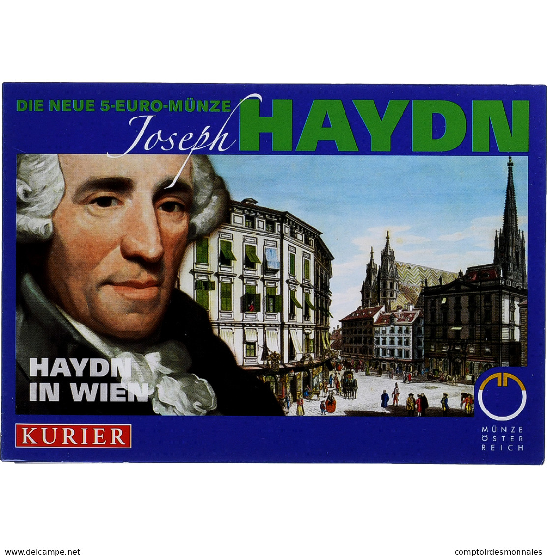 Autriche, 5 Euro, Joseph Haydn, 2009, FDC, Argent, KM:3170 - Autriche