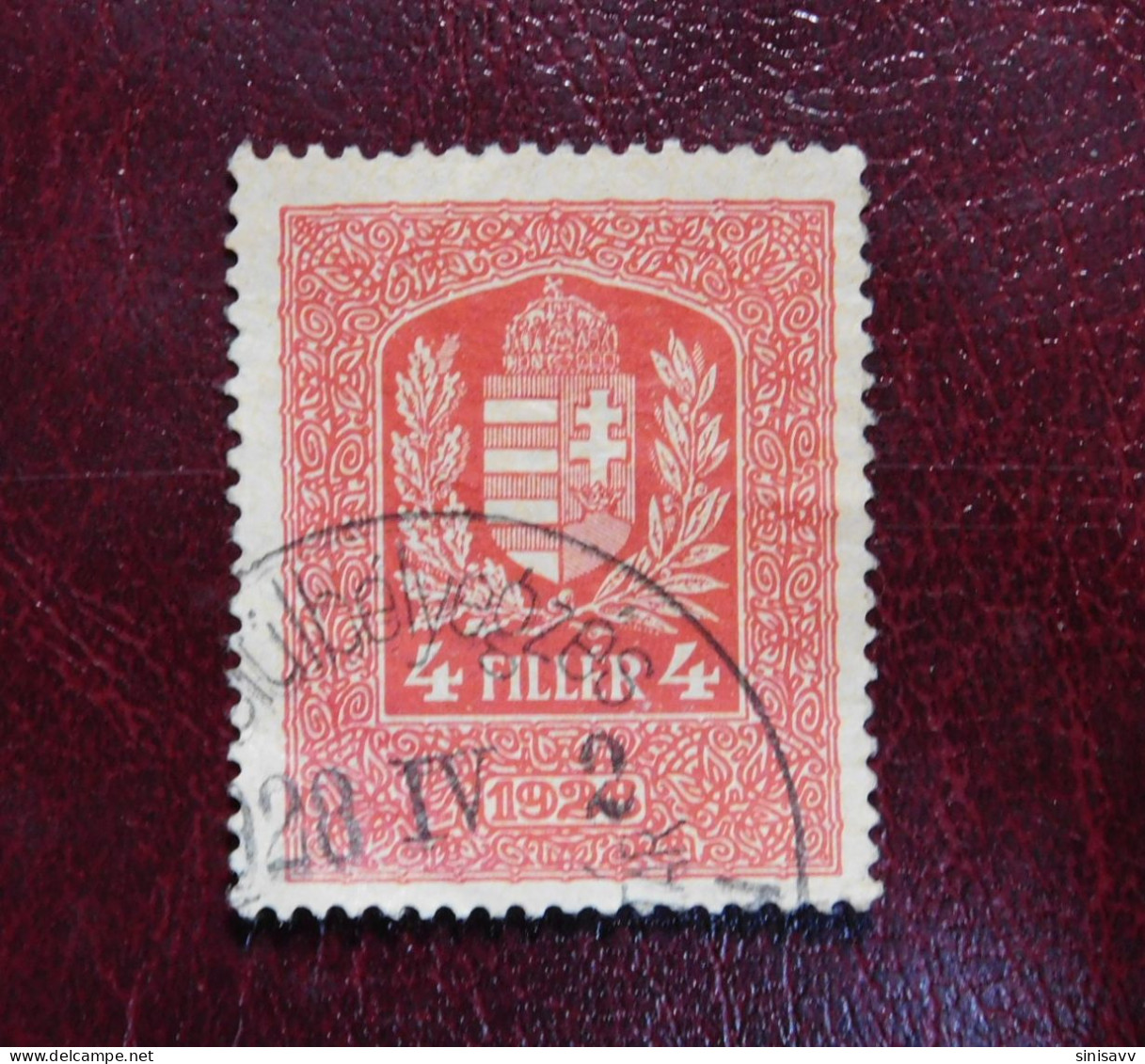 4 Filler 1926 - Tax Taxe Revenue - Fiscaux