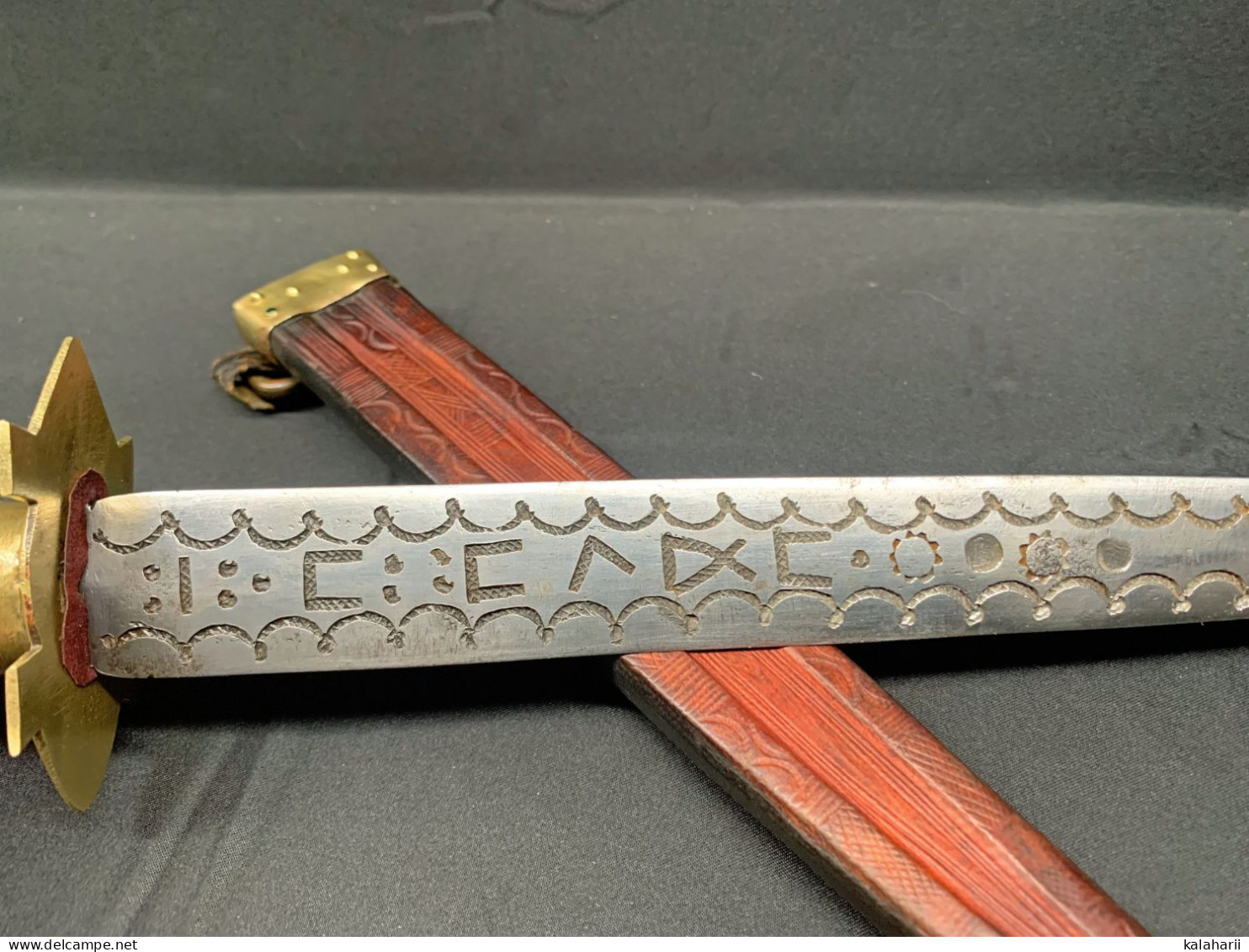 ANCIEN ET ETONNANT COUTEAU SOUDANAIS DES ANNEES 40/50, POUR COLLECTION AFRIQUE - Armes Blanches