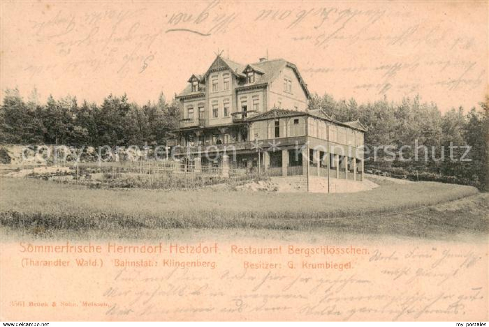 73791042 Herrndorf-Hetzdorf Restaurant Bergschloesschen Aussenansicht Herrndorf- - Herzogswalde