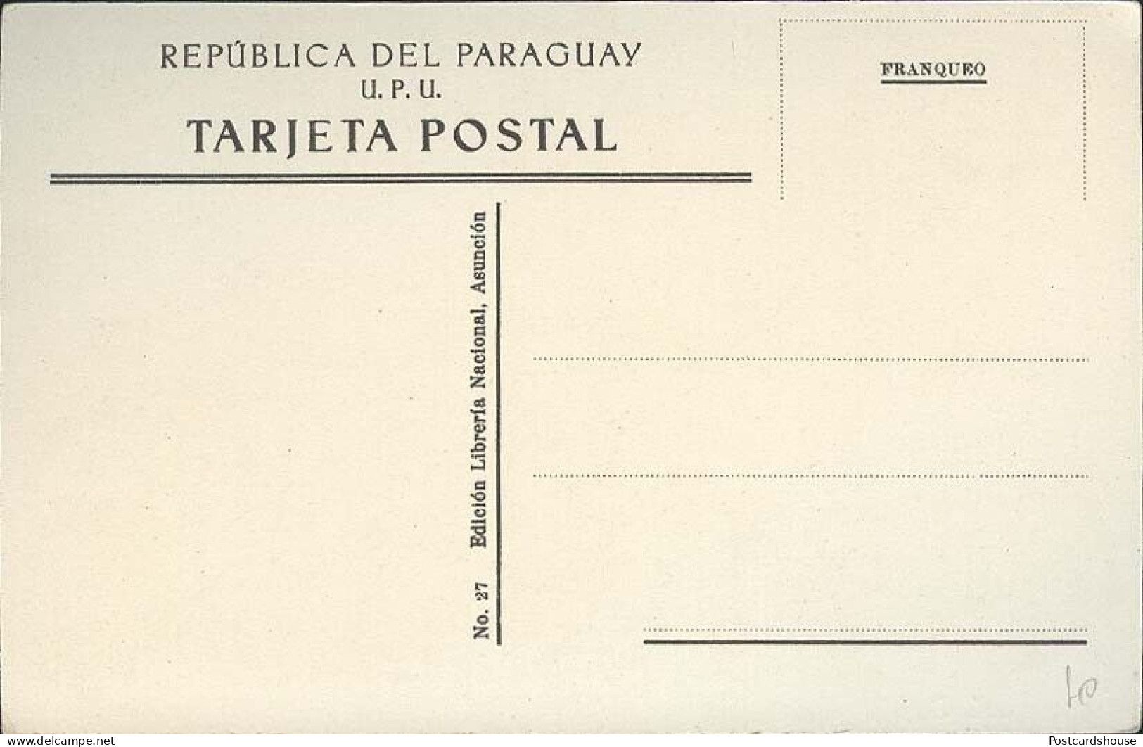PARAGUAY PACU CUA FERRY BOAT N° 27 EDICION LIBRERIA NACIONAL - Paraguay