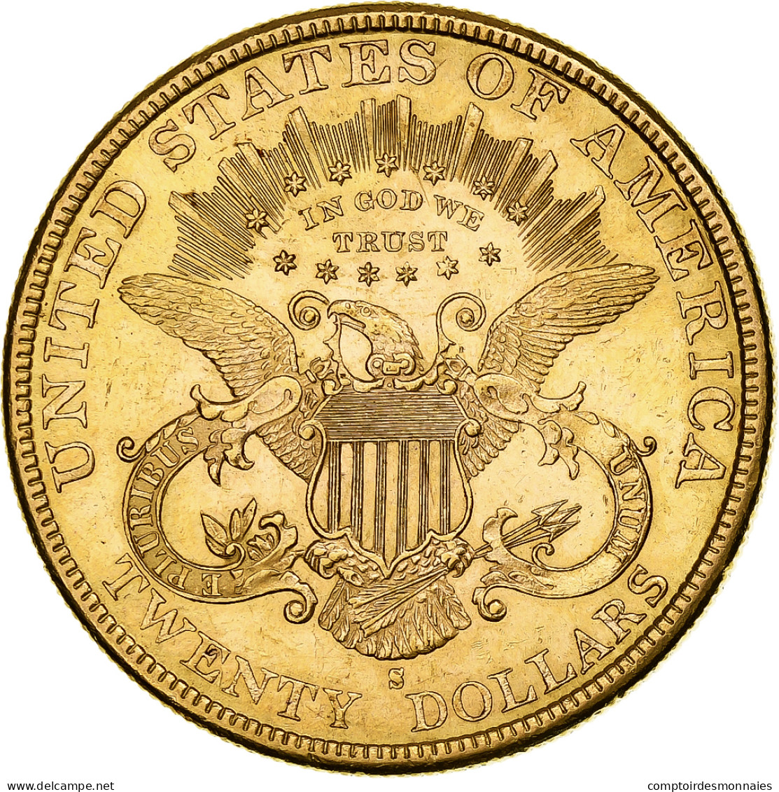 Monnaie, États-Unis, Liberty Head, $20, Double Eagle, 1897, U.S. Mint, San - 20$ - Double Eagles - 1877-1901: Coronet Head (Tête Couronnée)