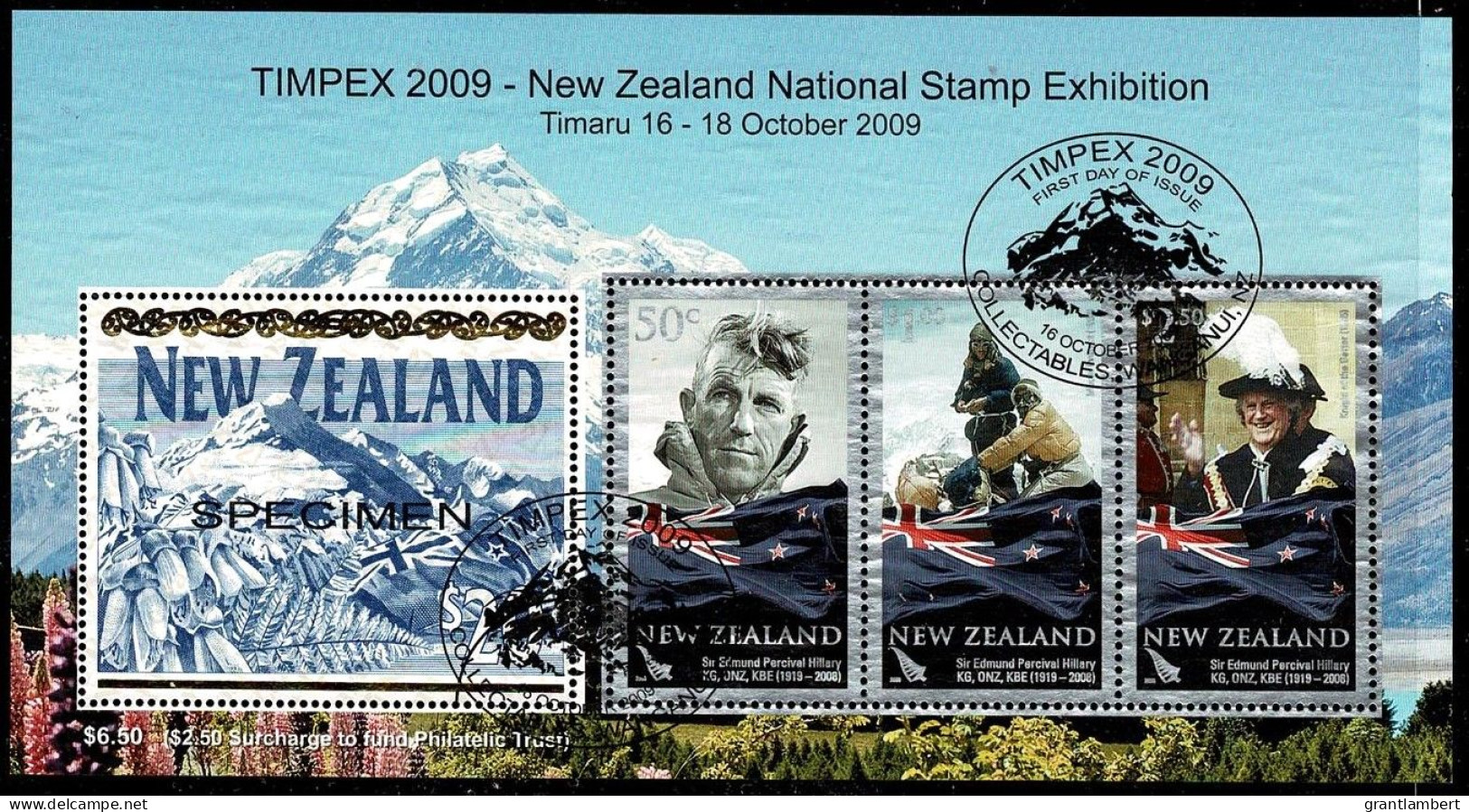 New Zealand 2009 TIMPEX 2009 Exhibition  Minisheet Used - Oblitérés