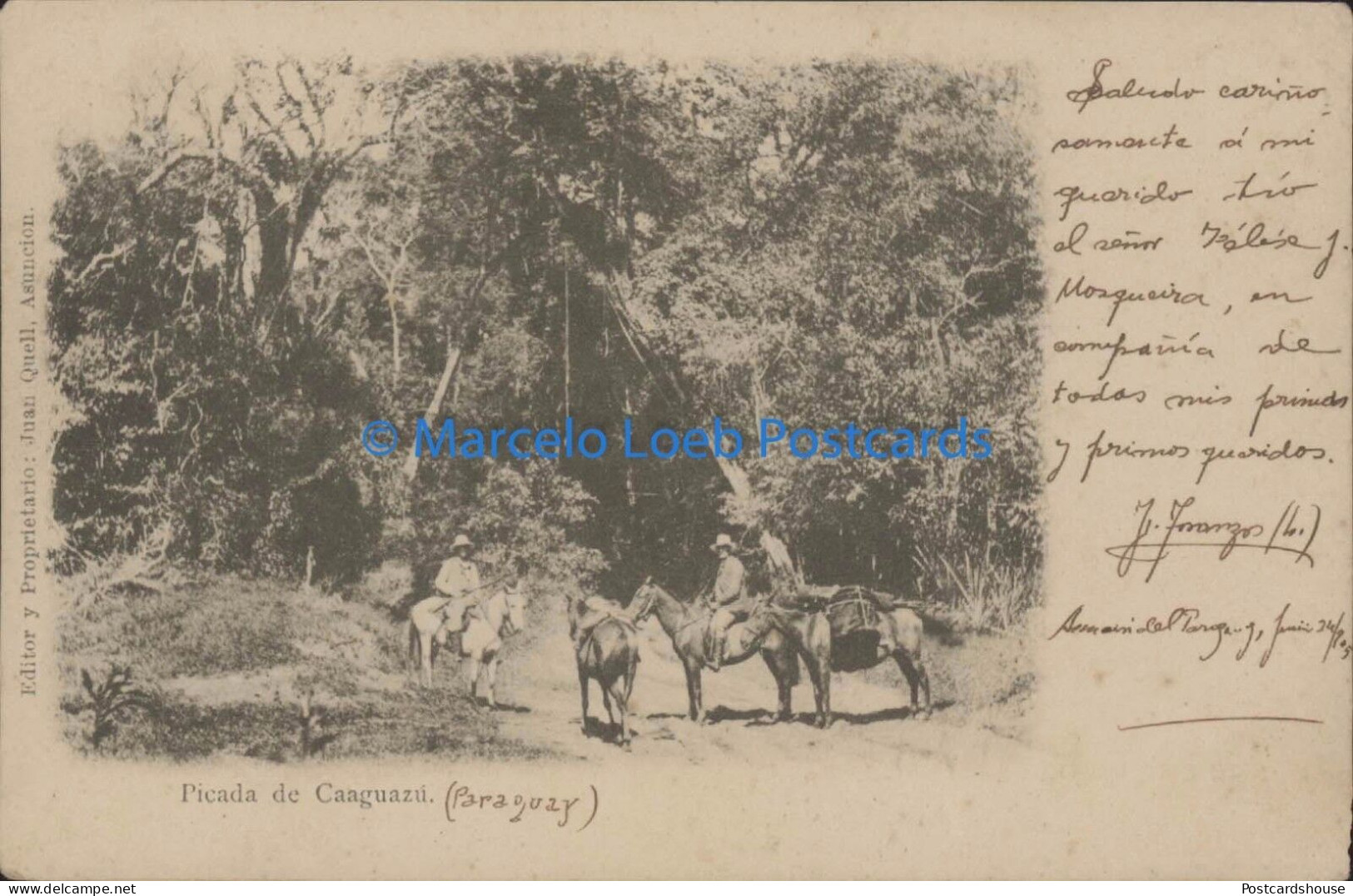 PARAGUAY PICADA DE CAAGUAZU ED. QUELL - Paraguay