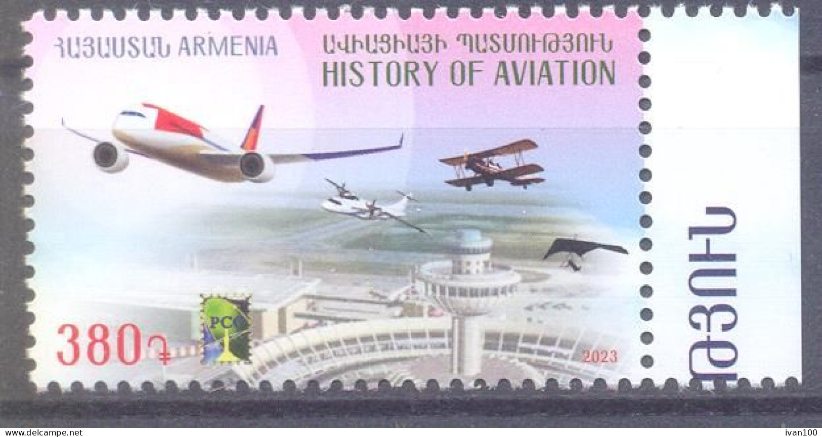 2023. Armenia,  RCC, History Of Aviation, 1v,  Mint/** - Armenien
