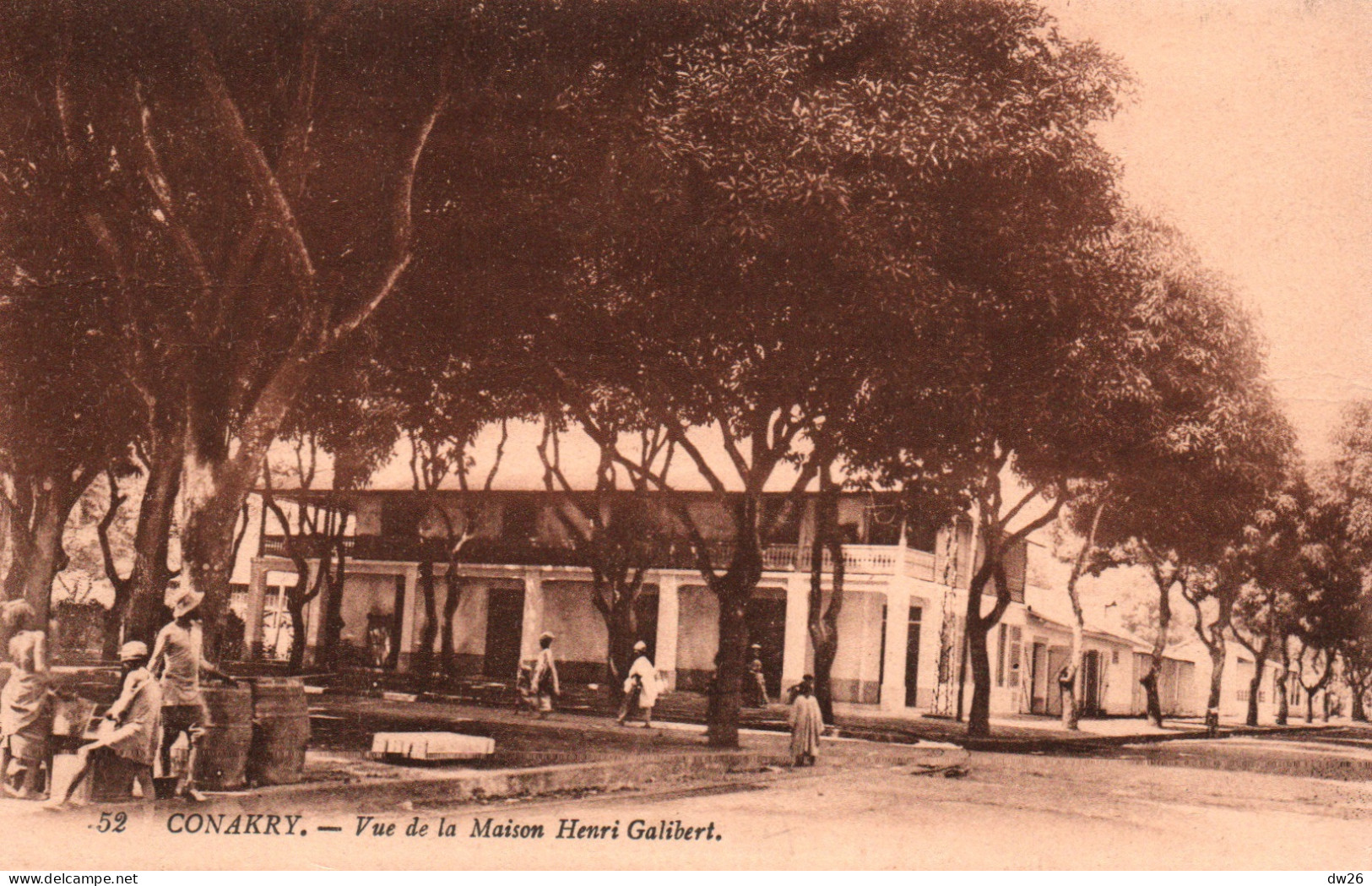 Afrique Occidentale - Guinée Française - Vue De La Maison Henri Galibert - Carte Levy N° 52 - Guinea Francesa