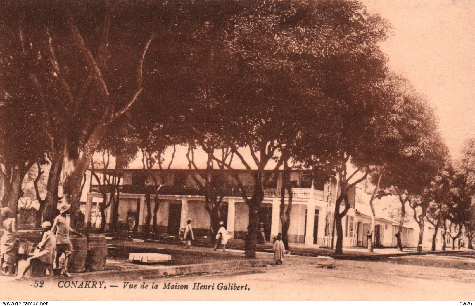 Afrique Occidentale - Guinée Française - Vue De La Maison Henri Galibert - Carte Levy N° 52 - Guinée Française