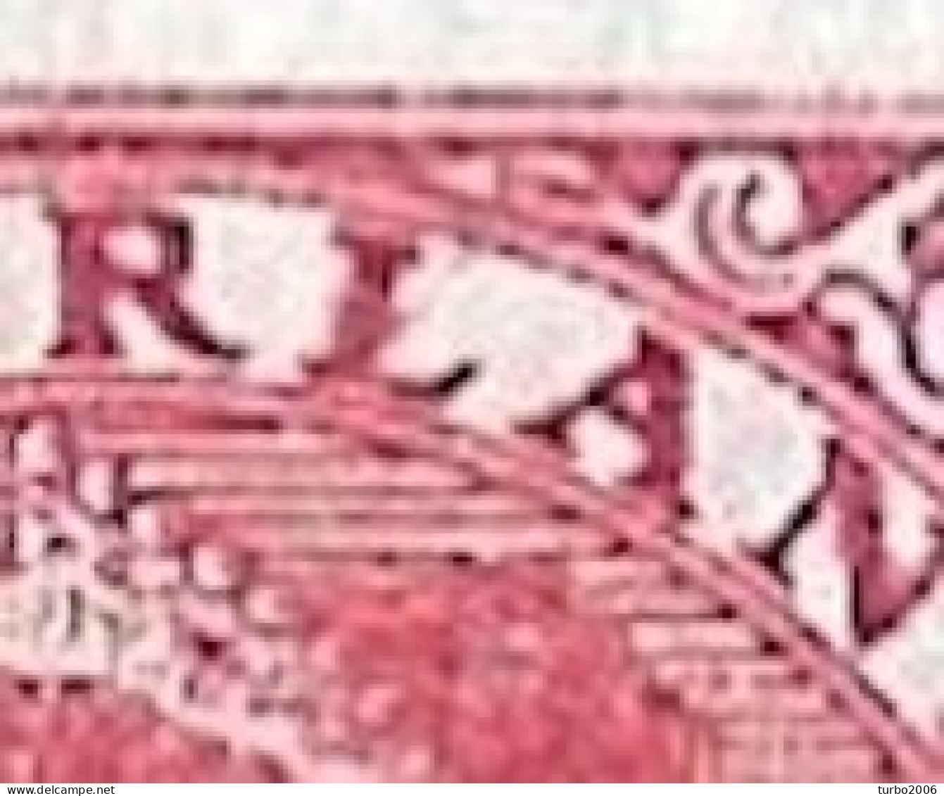 Rode Kras Door De L In 1925 Type Veth 12½ Cent Karmijn Tweezijdige Roltanding Zonder WM NVPH R 11 - Abarten Und Kuriositäten