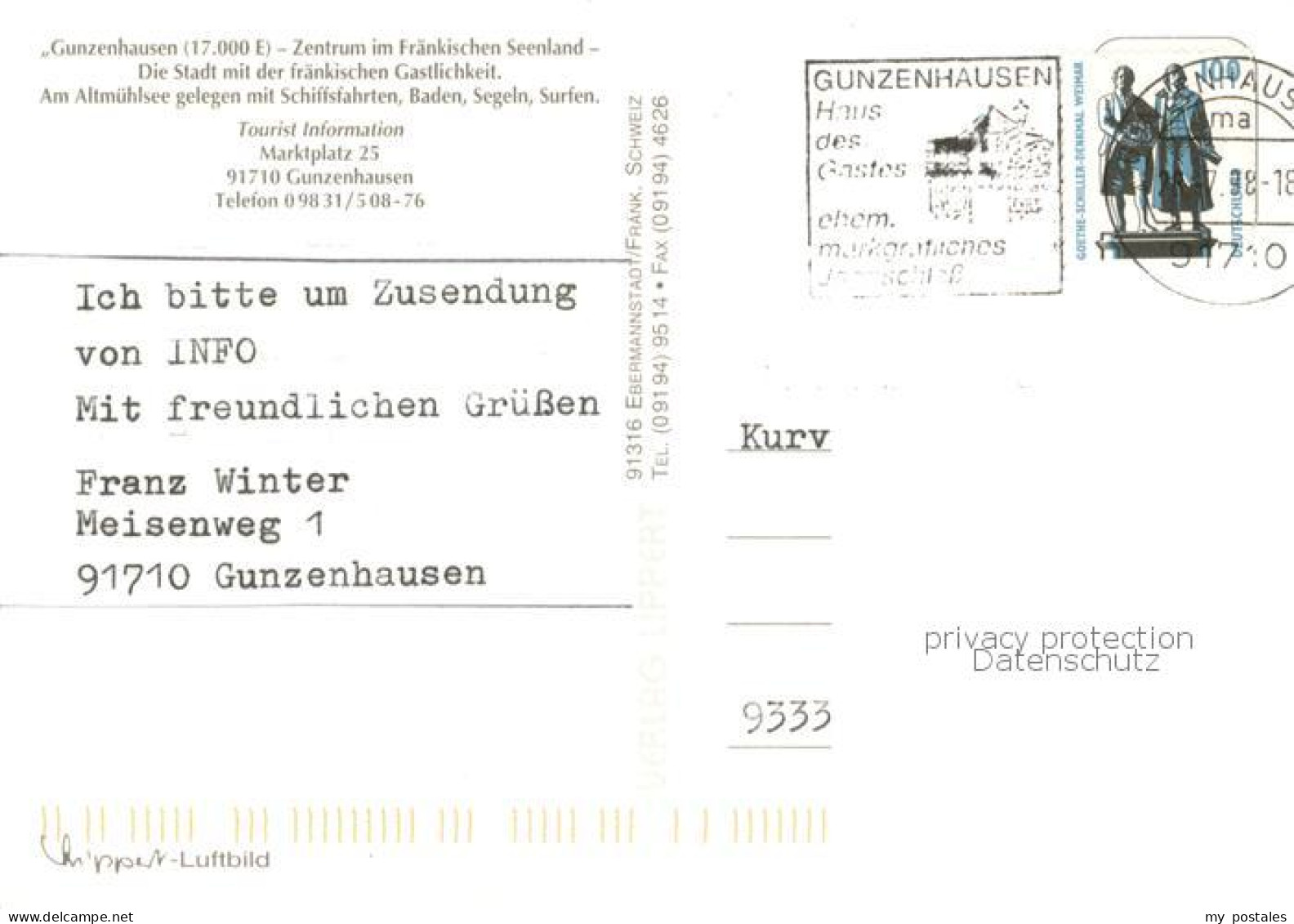 73752397 Gunzenhausen Altmuehlsee Muhr Am See Seezentren Schlungenhof Und Wald F - Gunzenhausen