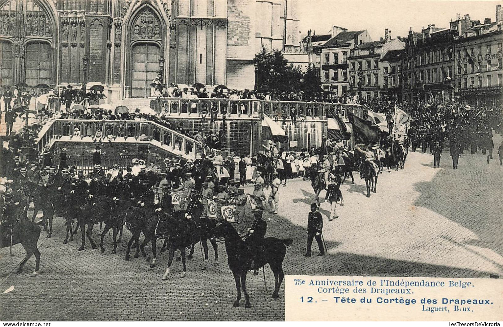 BELGIQUE - Cortège Des Drapeaux - Tête Du Cortège Des Drapeaux - Carte Postale Ancienne - Otros & Sin Clasificación