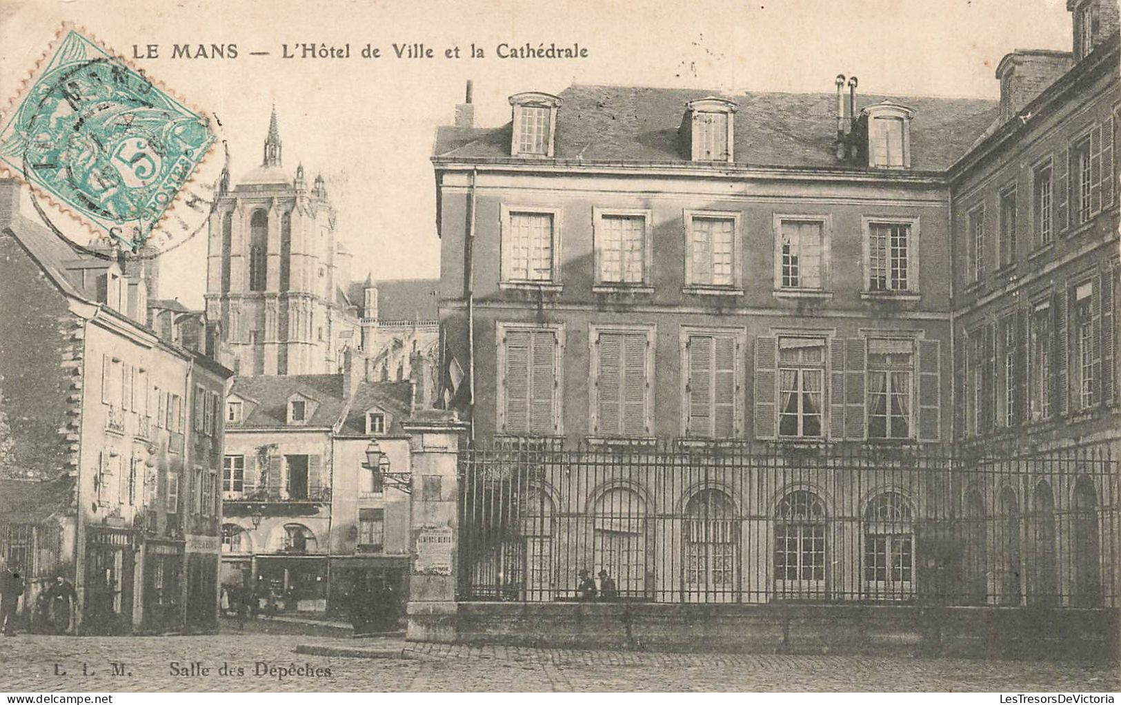 FRANCE - Le Mans - L'hôtel De Ville Et La Cathédrale - Carte Postale Ancienne - Le Mans