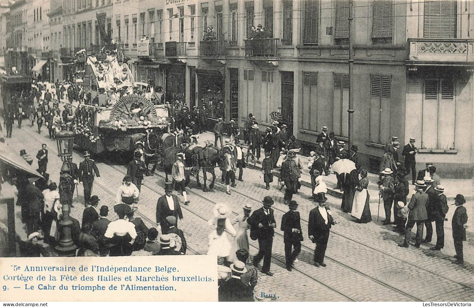 BELGIQUE - Cortège De La Fête Des Halles ... - Le Char Du Triomphe De L'alimentation - Carte Postale Ancienne - Altri & Non Classificati