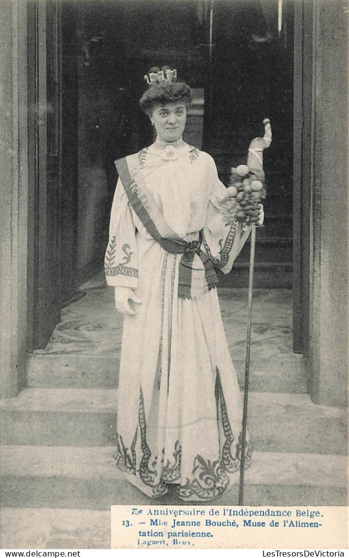 BELGIQUE - Mlle Jeanne Bouché Muse De L'Alimentation Parisienne - Carte Postale Ancienne - Otros & Sin Clasificación