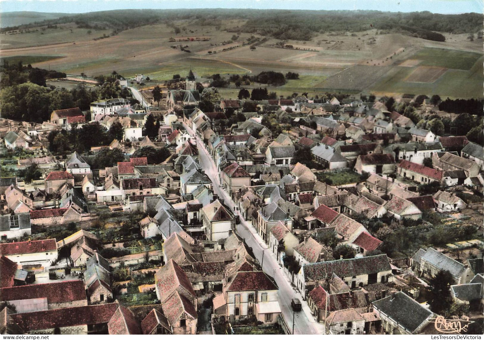 FRANCE - Thorigny-sur-Oreuse - Vue Générale Aérienne - Carte Postale Ancienne - Autres & Non Classés
