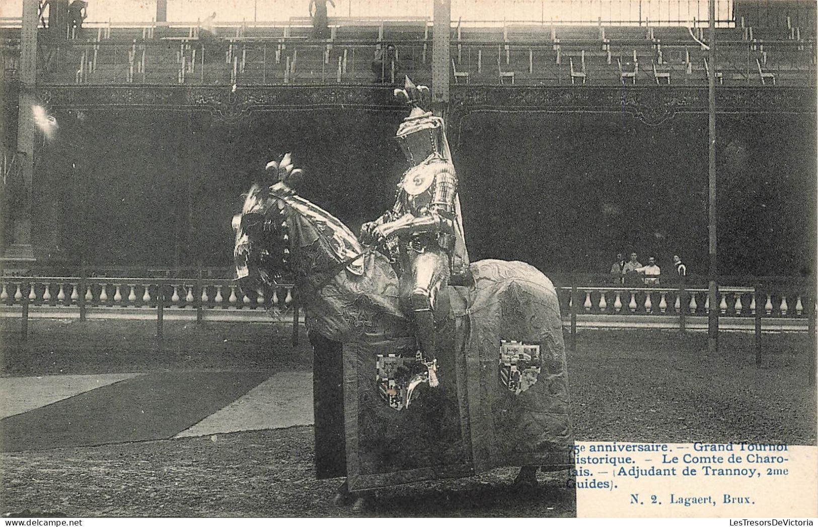 BELGIQUE - Le Grand Tournoi Historique - Le Comte De Charolais - Adjudant De Trannoy - Carte Postale Ancienne - Other & Unclassified