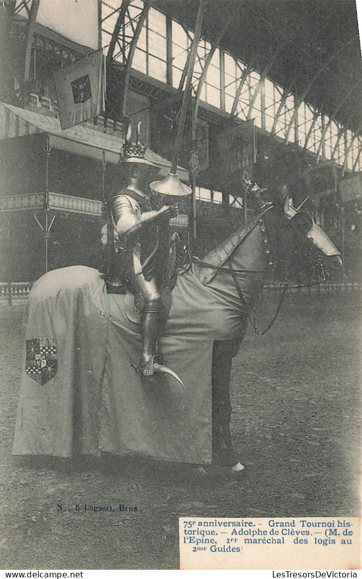 BELGIQUE - Le Grand Tournoi Historique - Adolphe Cleves M. De L'Epine 1er Maréchal Des Logis - Carte Postale Ancienne - Otros & Sin Clasificación