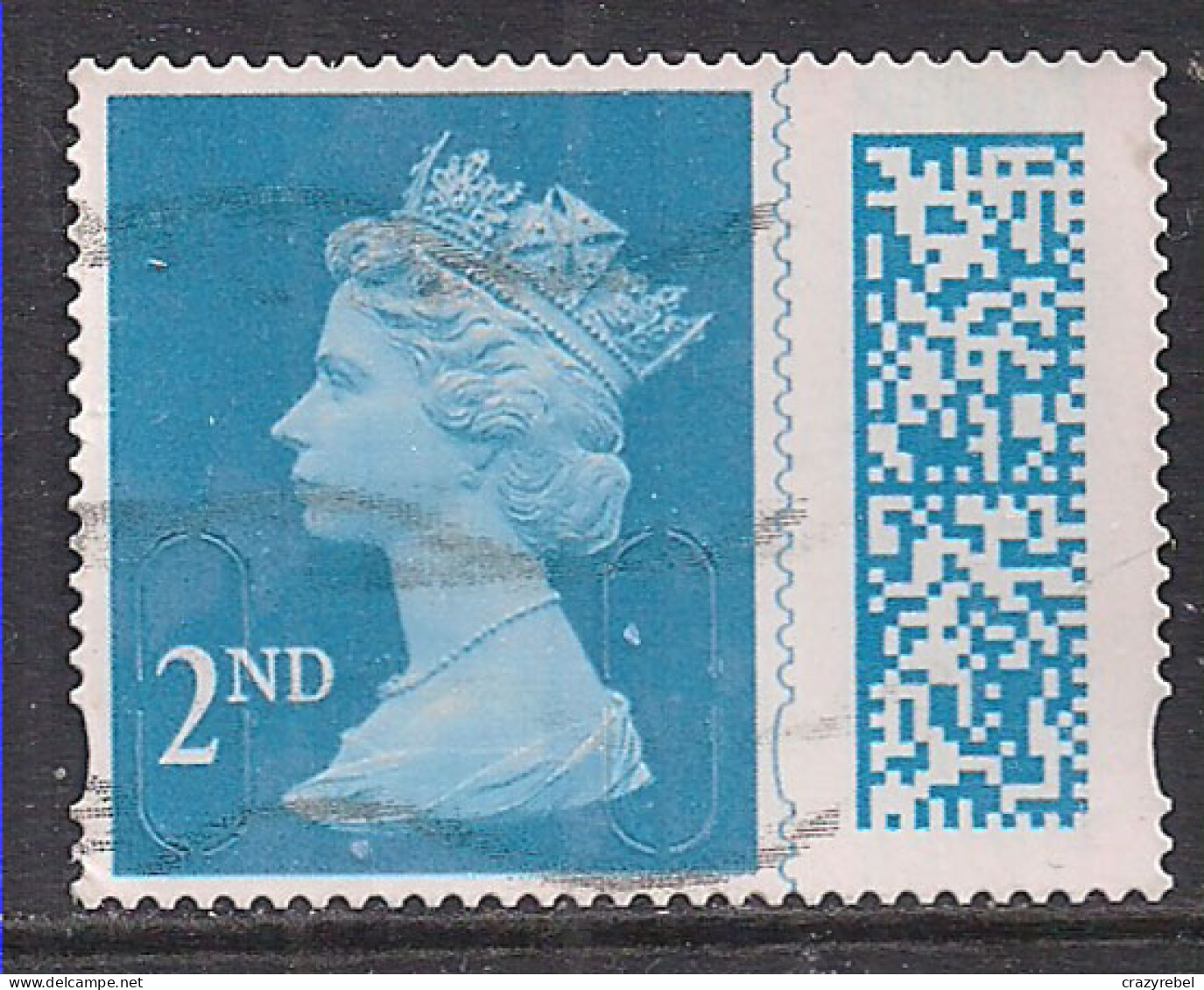 GB 2021 QE2 2nd Blue Barcoded Machin MBIL Used SG V4500 ( D779 ) - Gebruikt