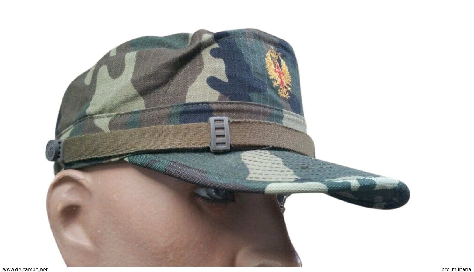 Casquette Camouflage Woodland Ripstop Armée De Terre Espagnole Taille 55/56 Cm - Casques & Coiffures