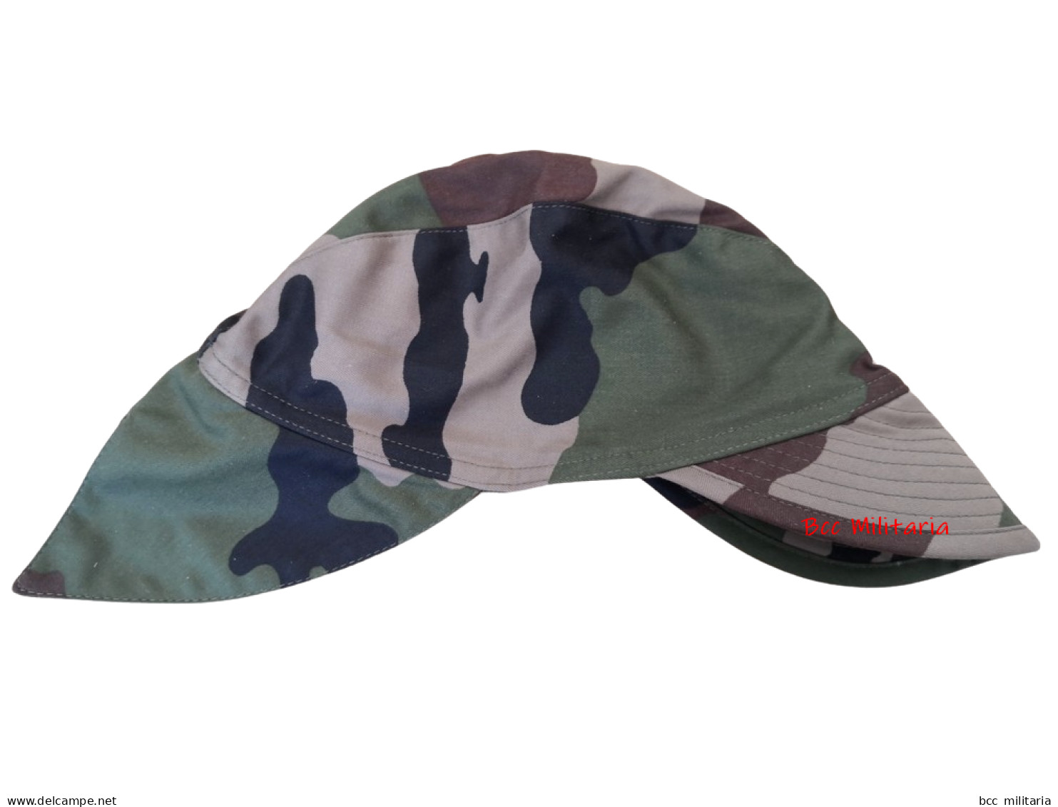 Tour De Tête 61 Cm  Casquette Bigeard  Camo Centre Europe Avec Nuquière - Casques & Coiffures