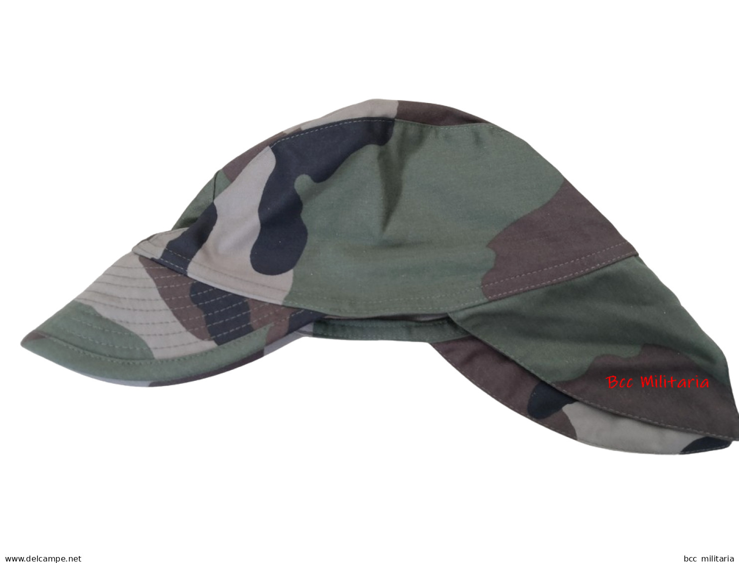 Tour De Tête 61 Cm  Casquette Bigeard  Camo Centre Europe Avec Nuquière - Hoeden