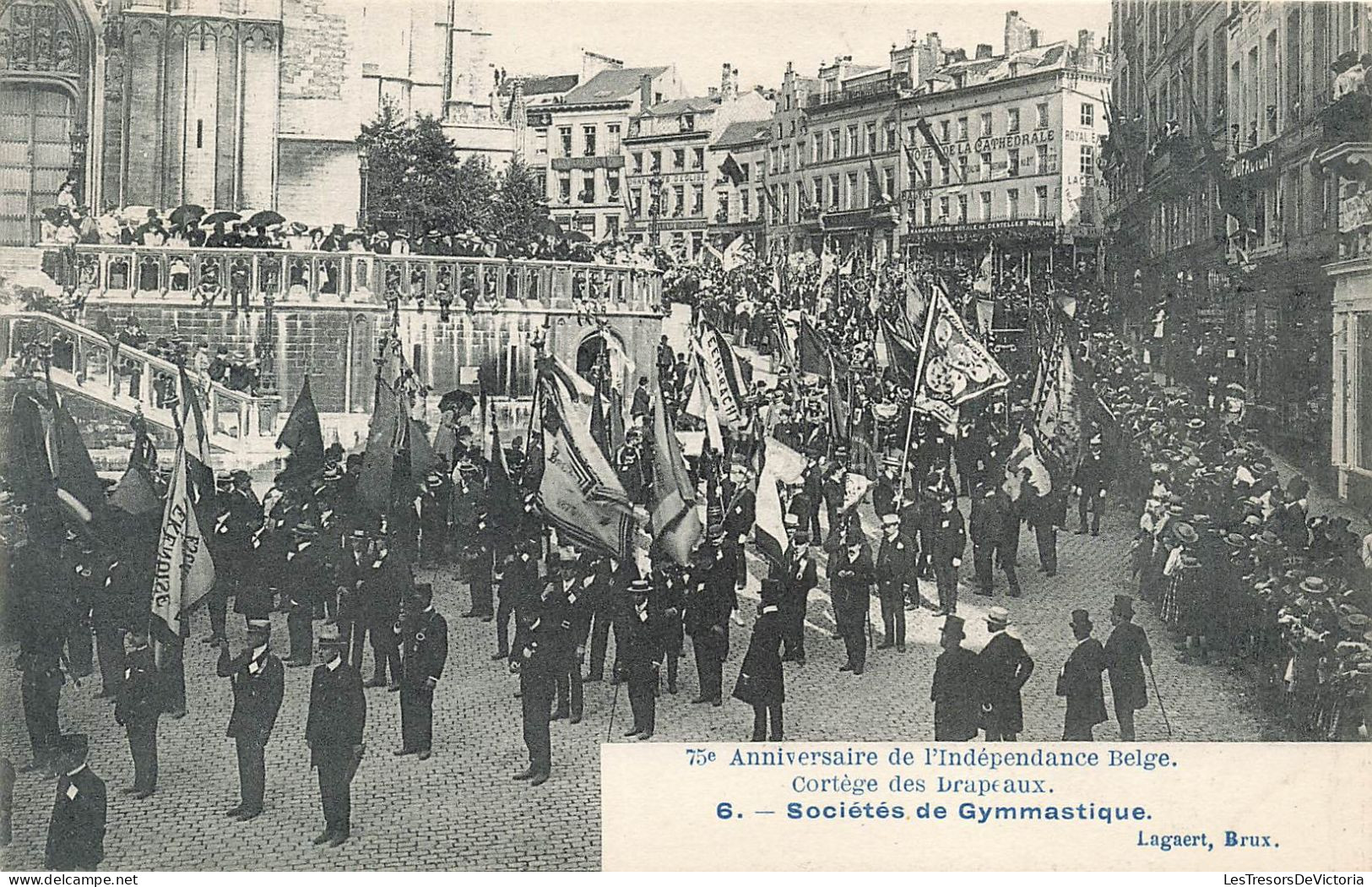 BELGIQUE - Cortège Des Drapeaux - Sociétés Des Gymnastique - Carte Postale Ancienne - Other & Unclassified