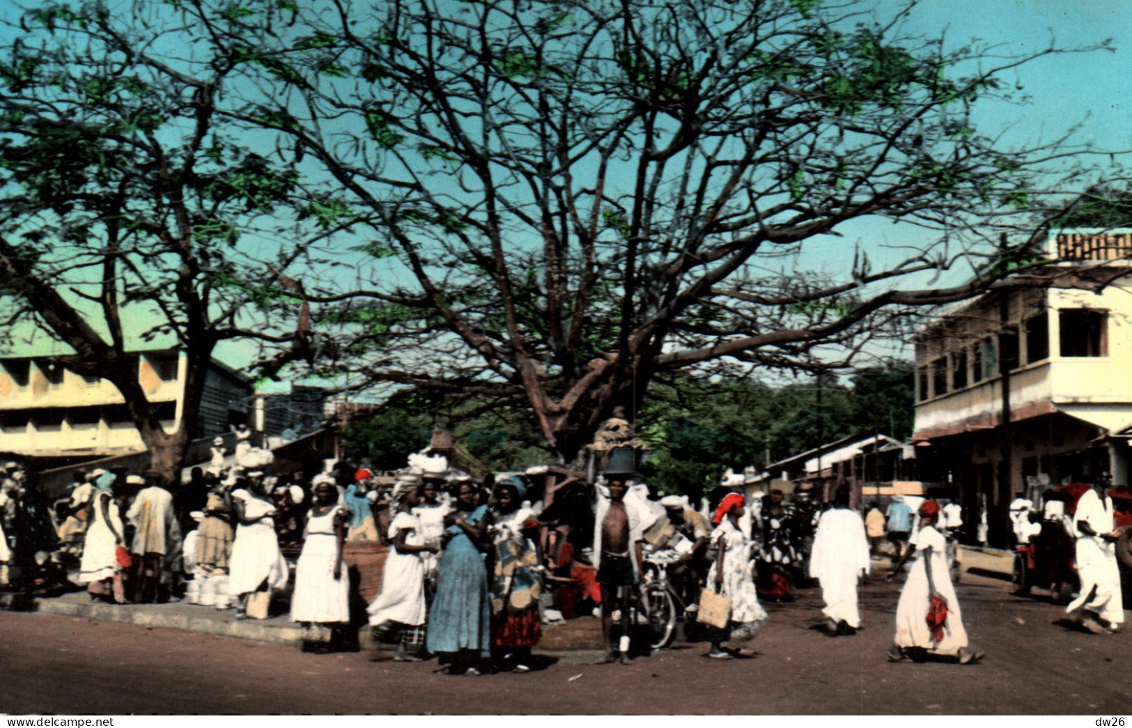 Afrique Occidentale - Guinée Française - Africolor Conakry, Le Marché - Carte Africaine N° 656 Non Circulée - Französisch-Guinea