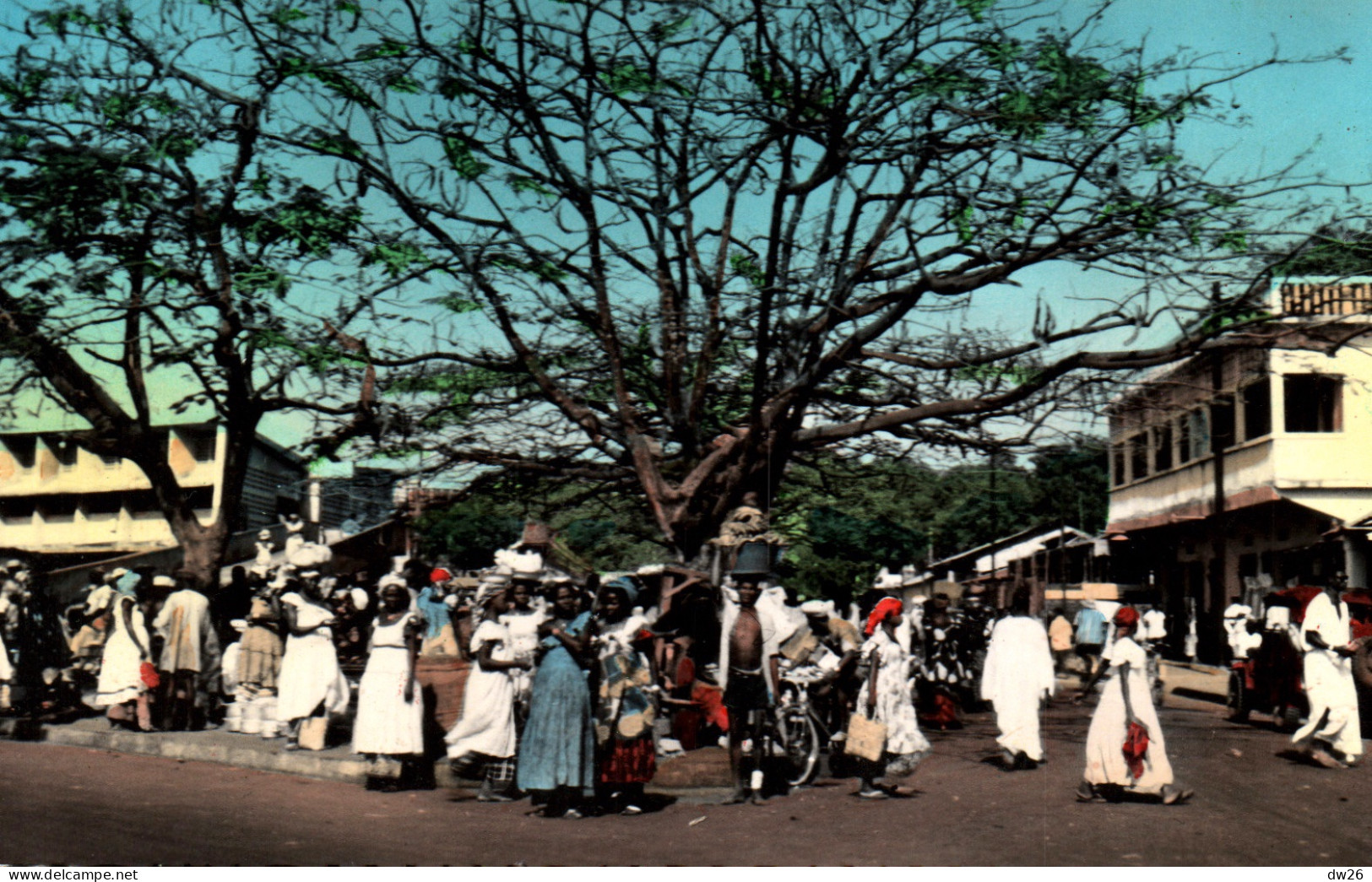 Afrique Occidentale - Guinée Française - Africolor Conakry, Le Marché - Carte Africaine N° 656 Non Circulée - Guinée Française