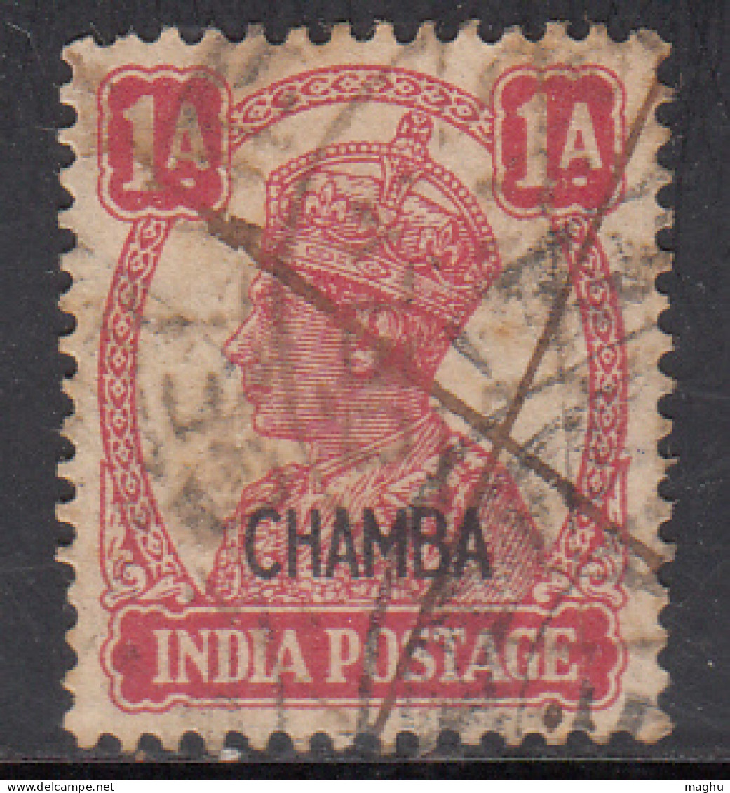 1a KGVI Series 1940-1943, Chamba State British India - Chamba