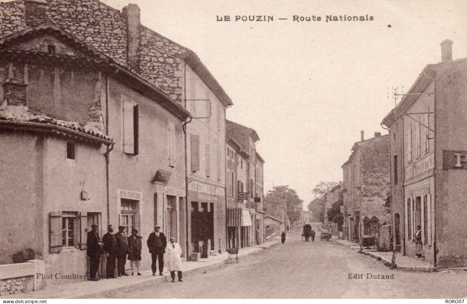 07 Ardèche Très Beau Plan LE POUZIN Route Nationale - Le Pouzin