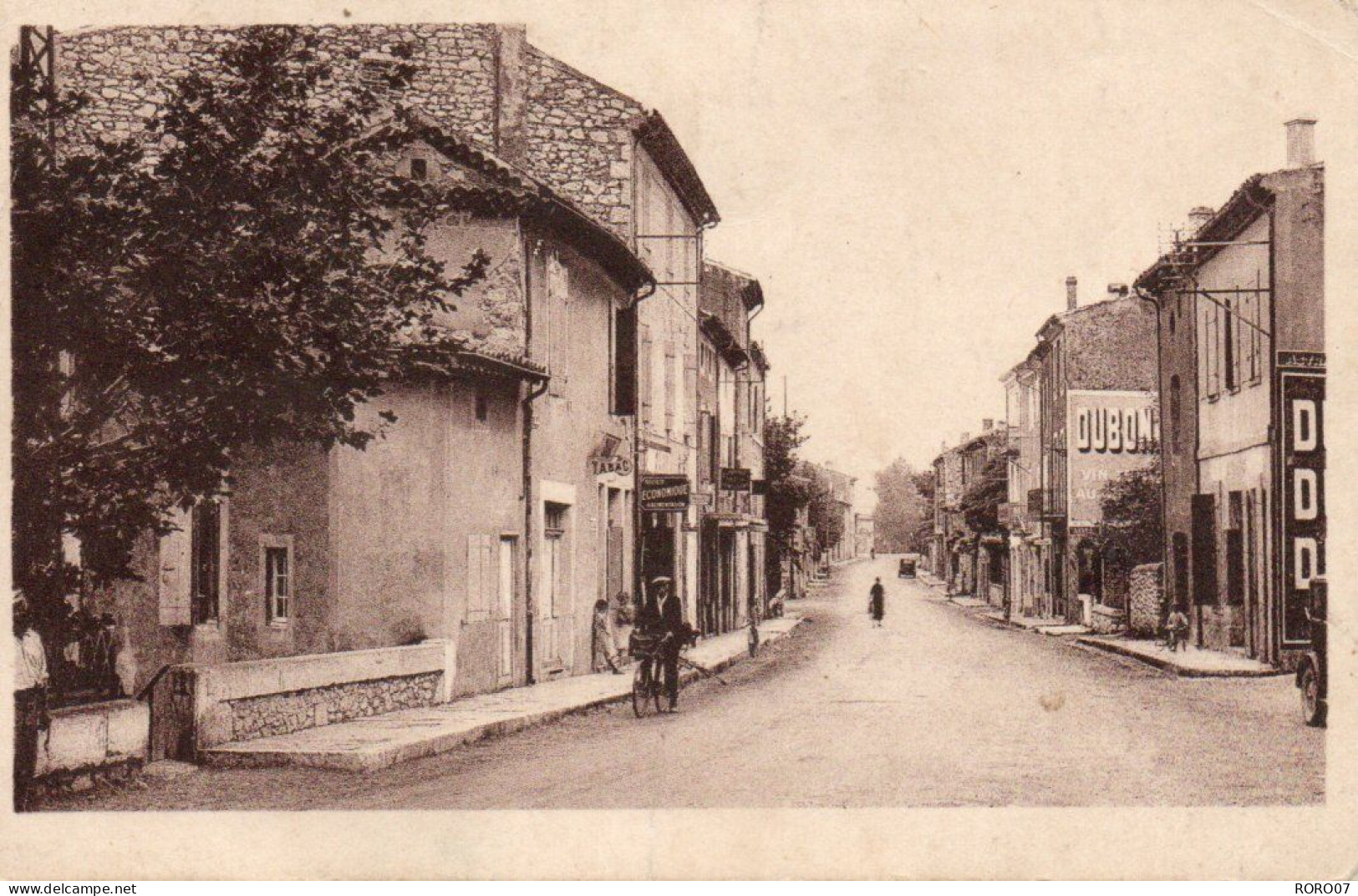 07 Ardèche Très Beau Plan LE POUZIN Route Du TEIL - Le Pouzin