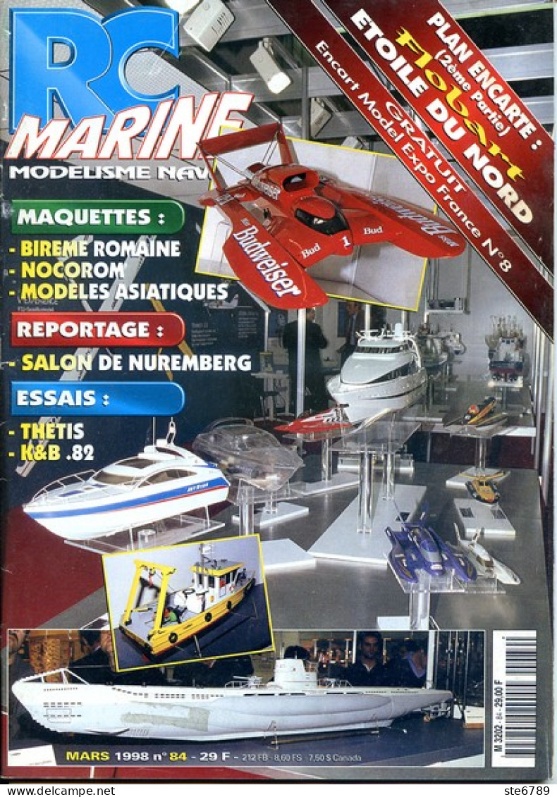 RC MARINE N° 84 1998 La Revue Du Modelisme Naval Bateaux Maquettes - Model Making